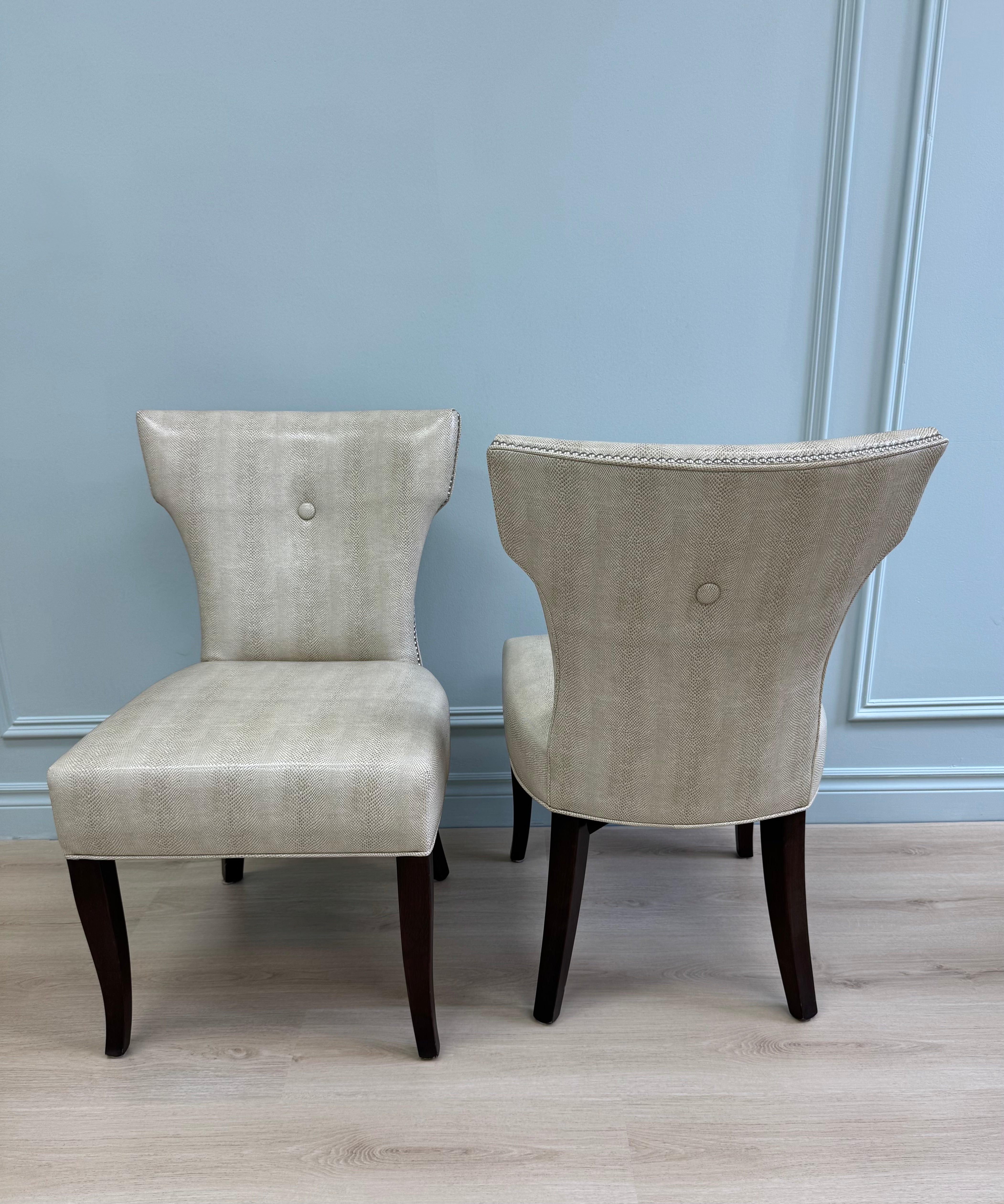 Faux Python Dining Chairs Set of 2