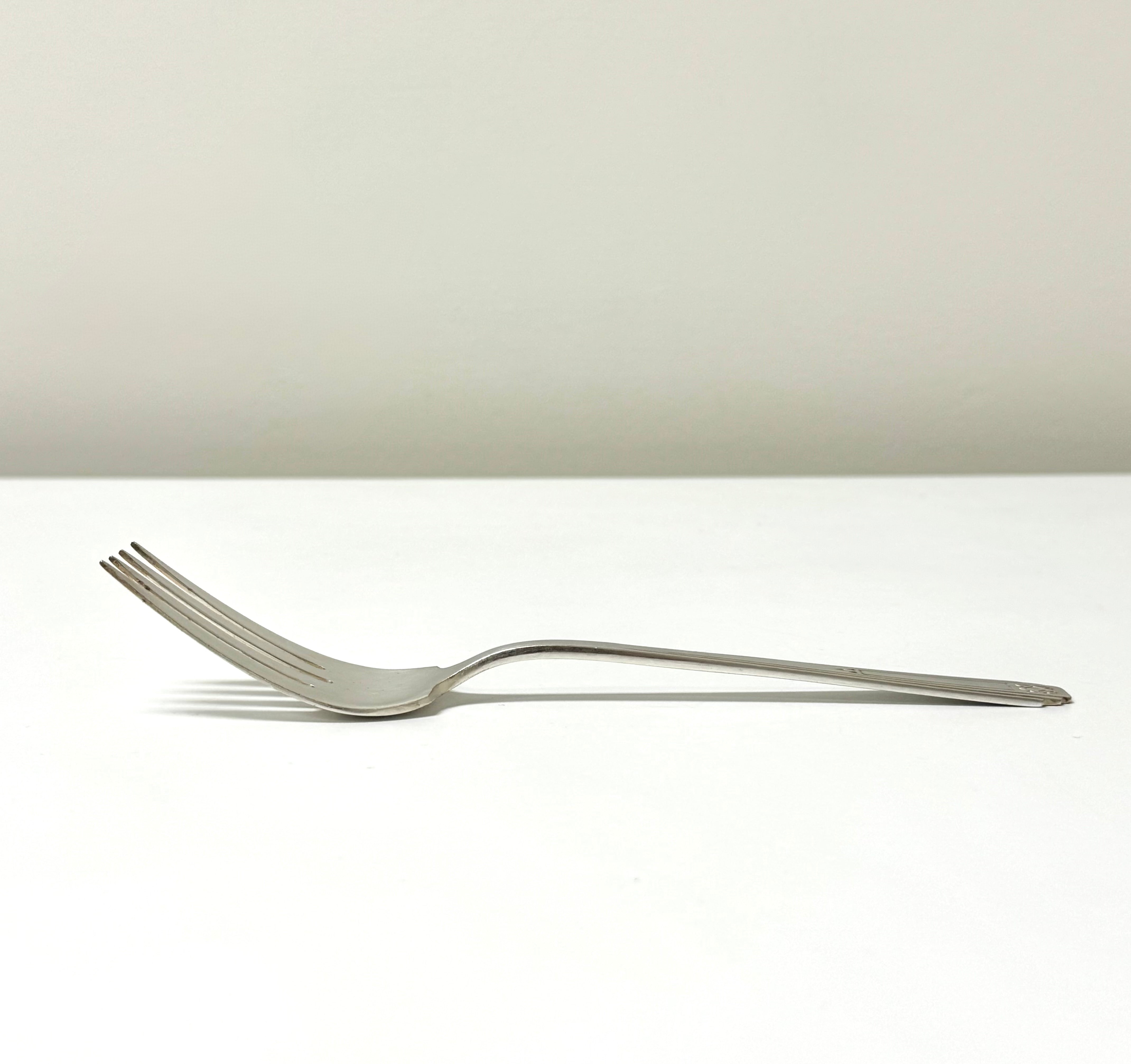 Vintage Art Deco Silverplate Serving Fork