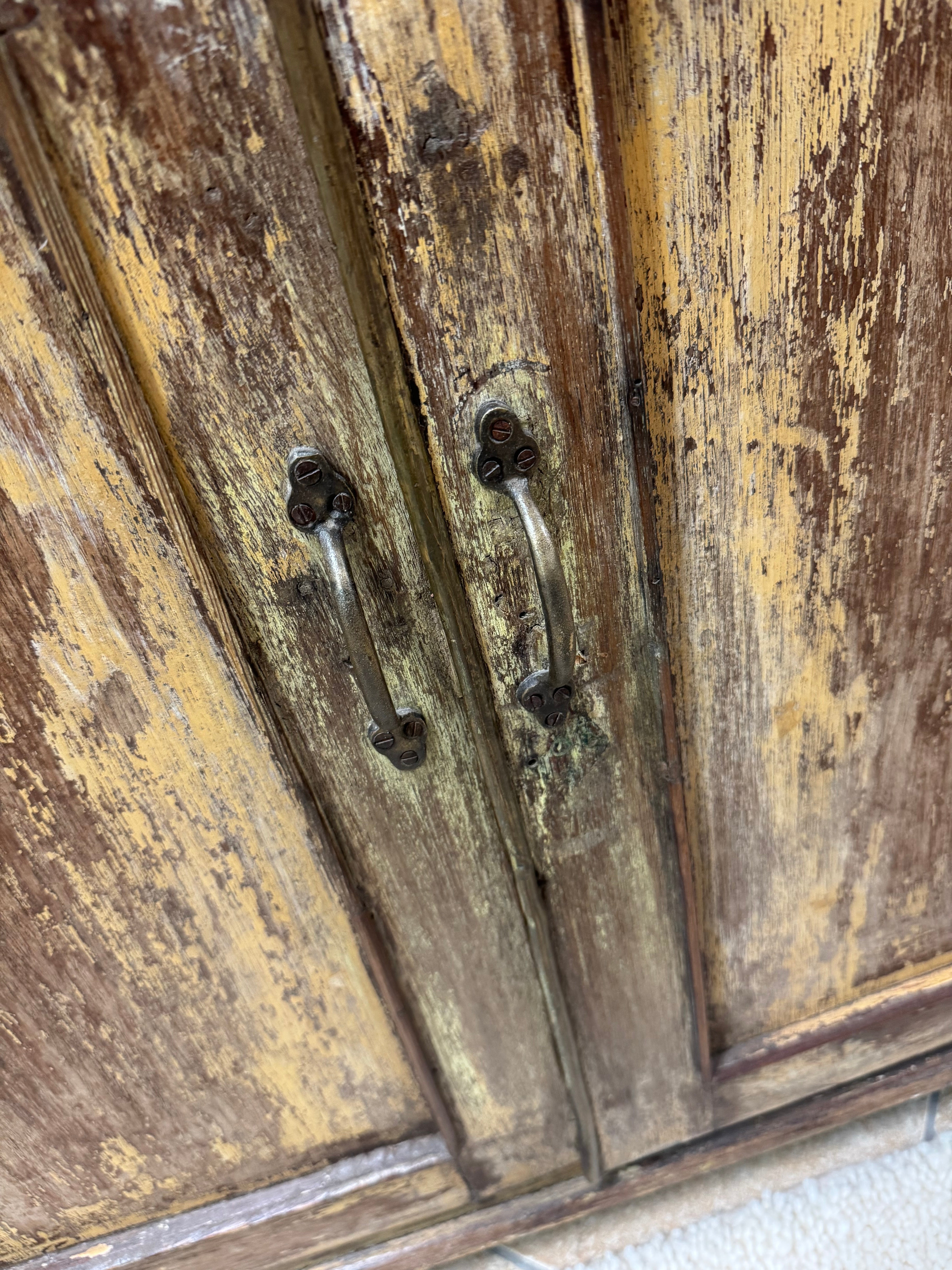Distressed Wood Cabinet