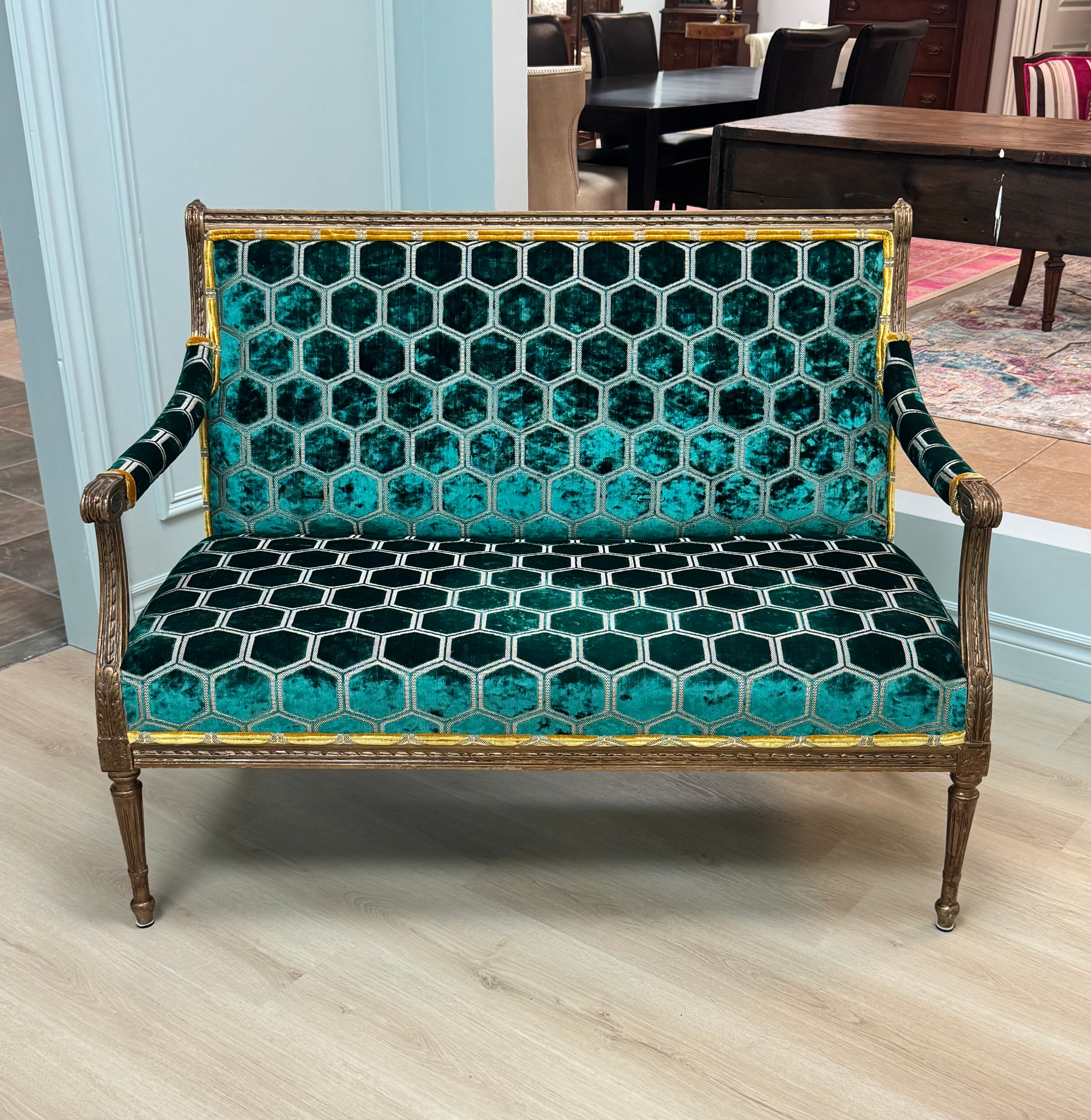 DESIGNER'S GUILD 'Manipur Azure' Settee