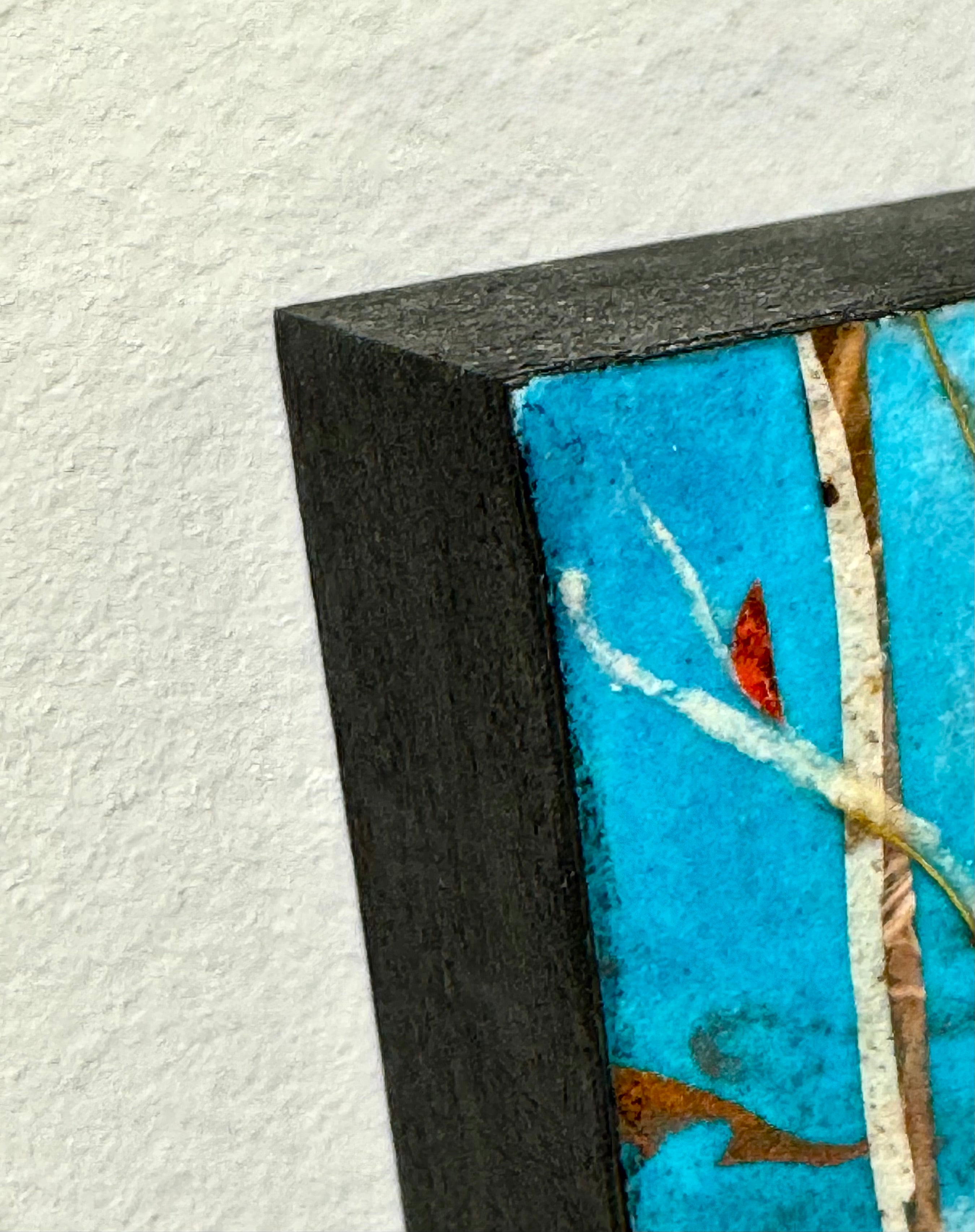 Abstract Birch Tree Original Mixed Media