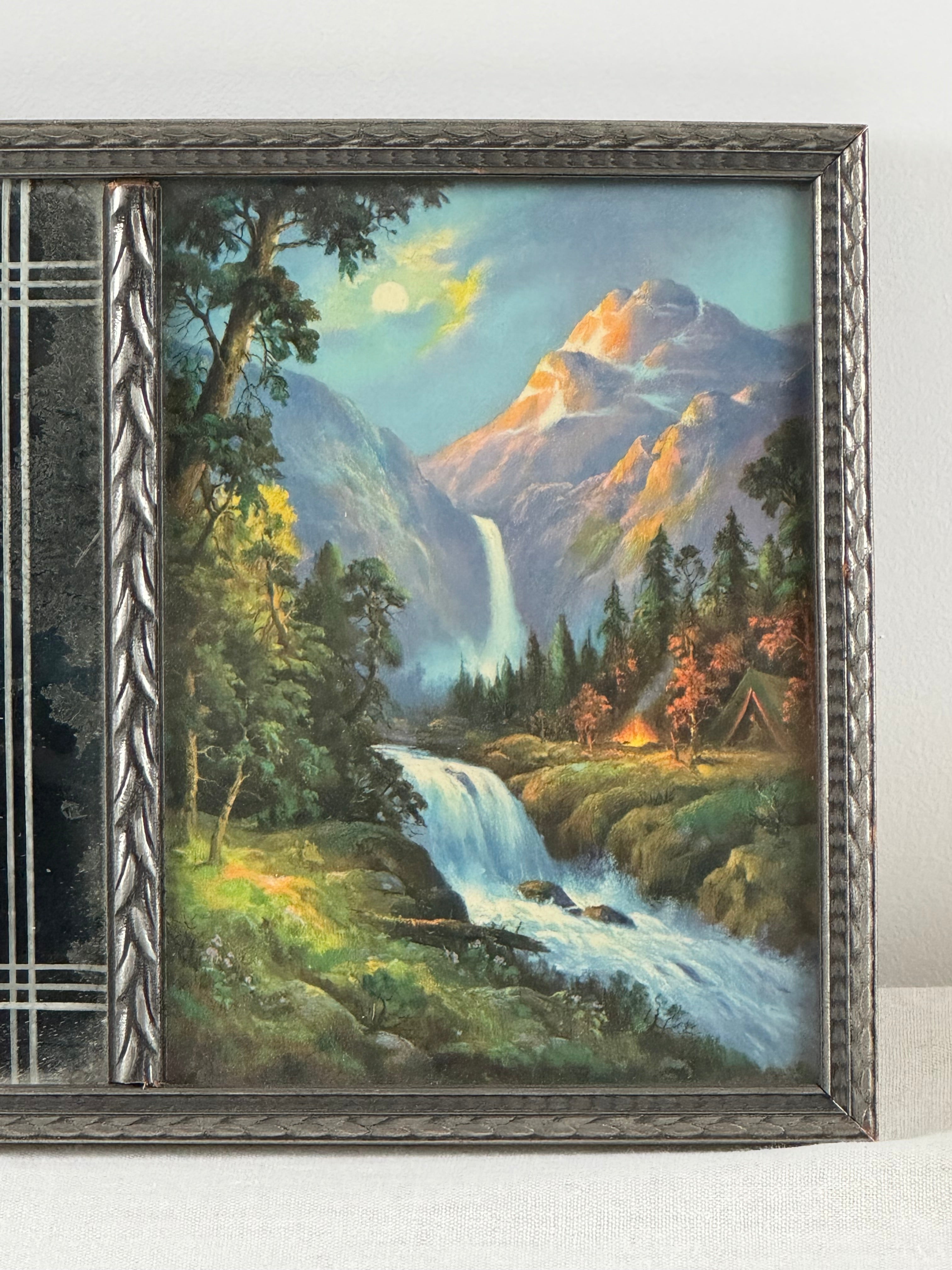 Vintage Landscape Mirror