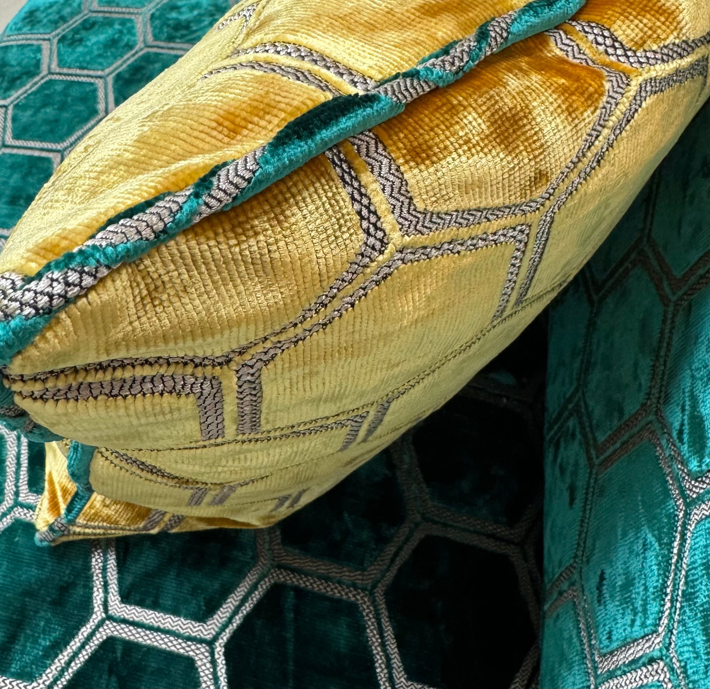 DESIGNER'S GUILD 'Manipur Gold' Velvet Pillow