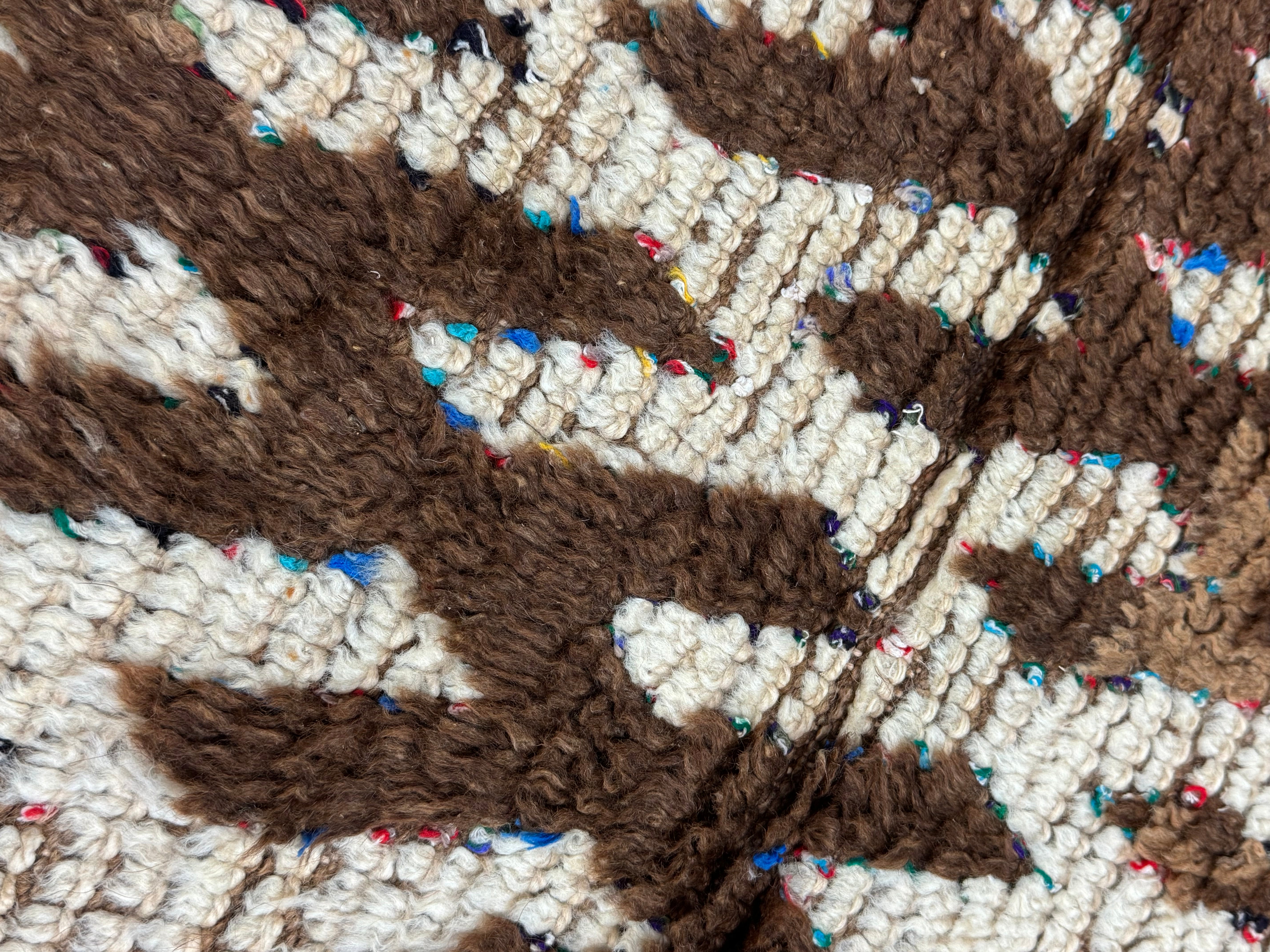 Morroccan Brown Geometric 5' x 3' Rug