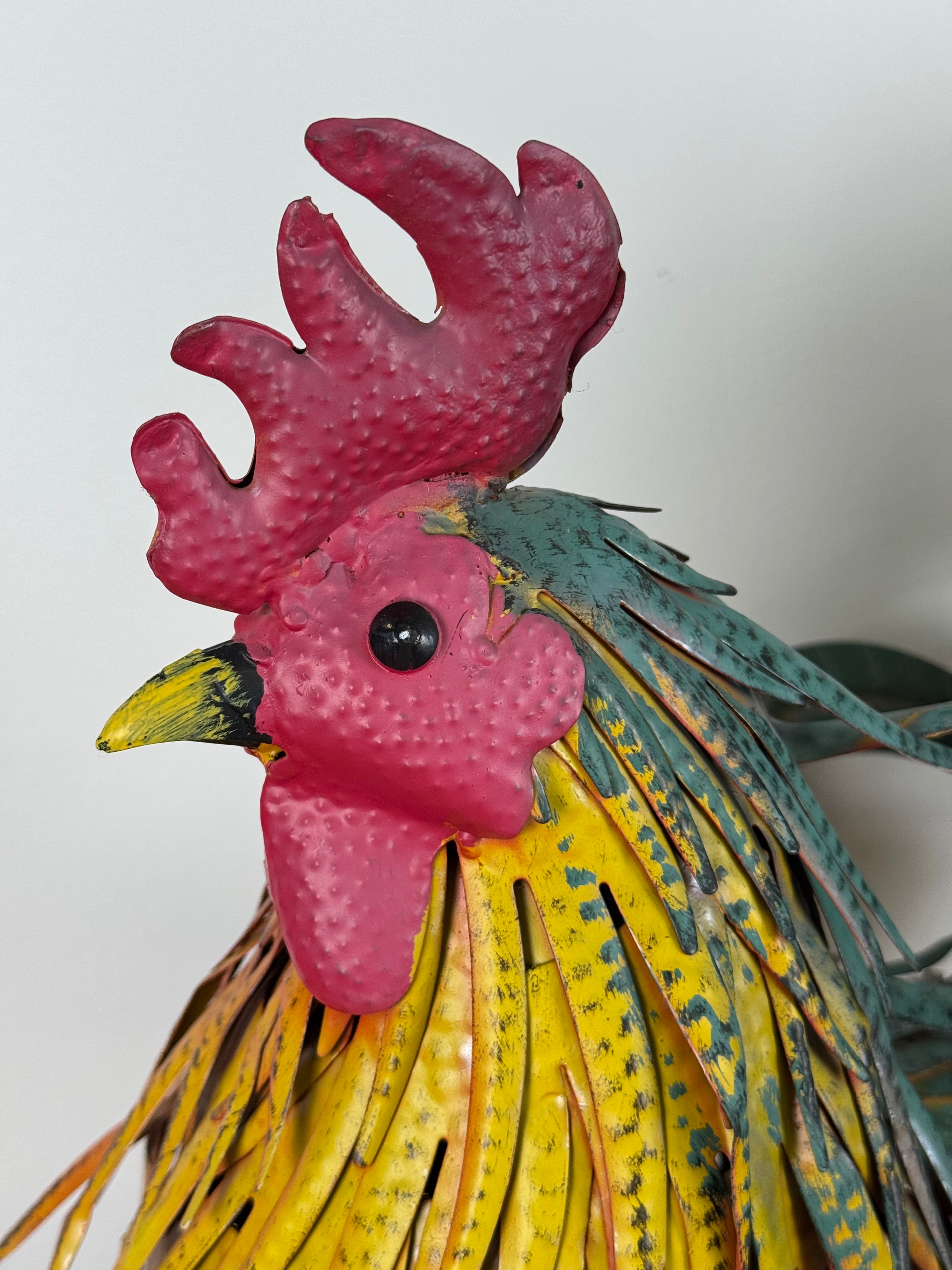 Colourful Metal Garden Rooster