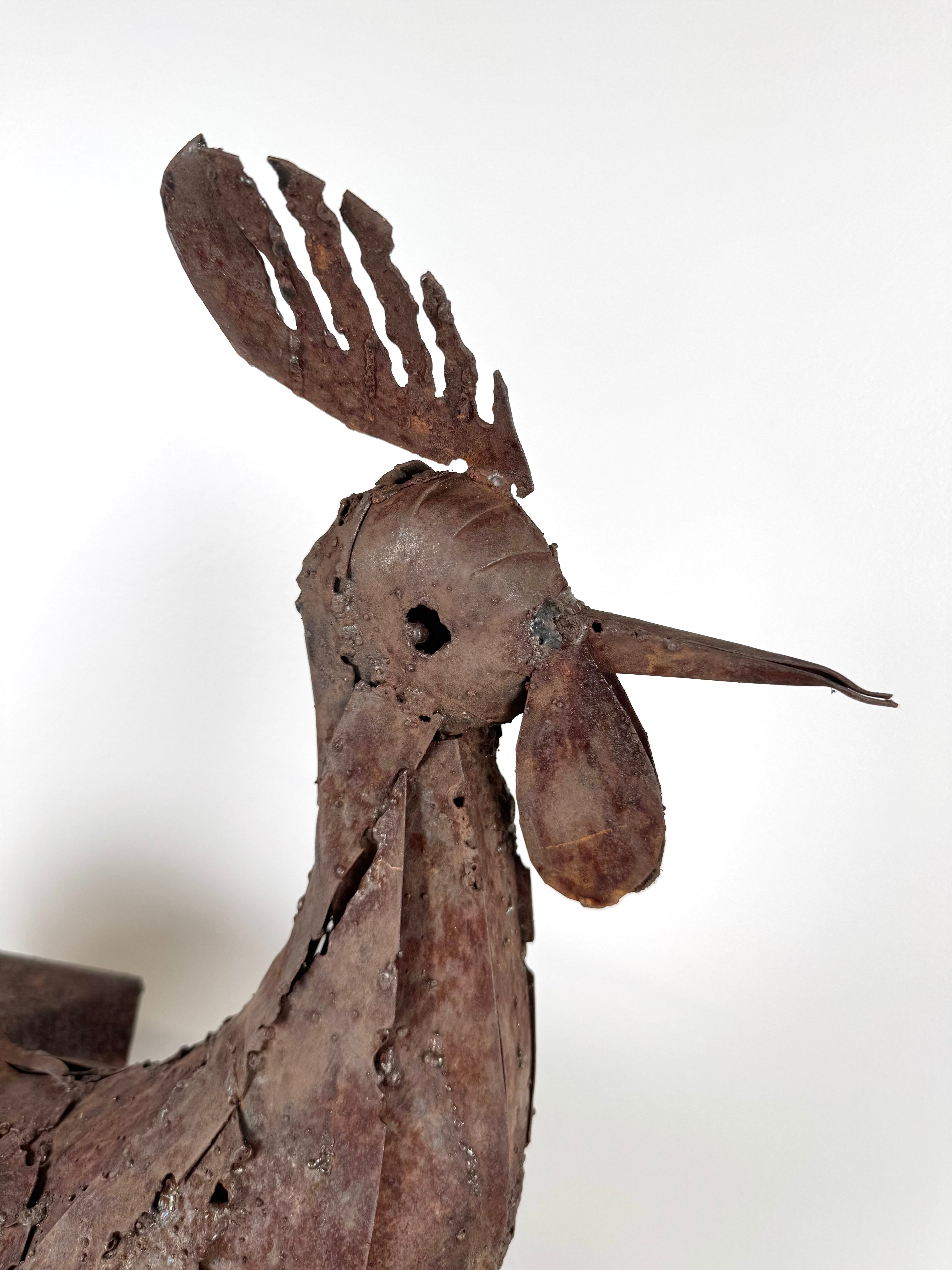 Rusted Metal Rooster