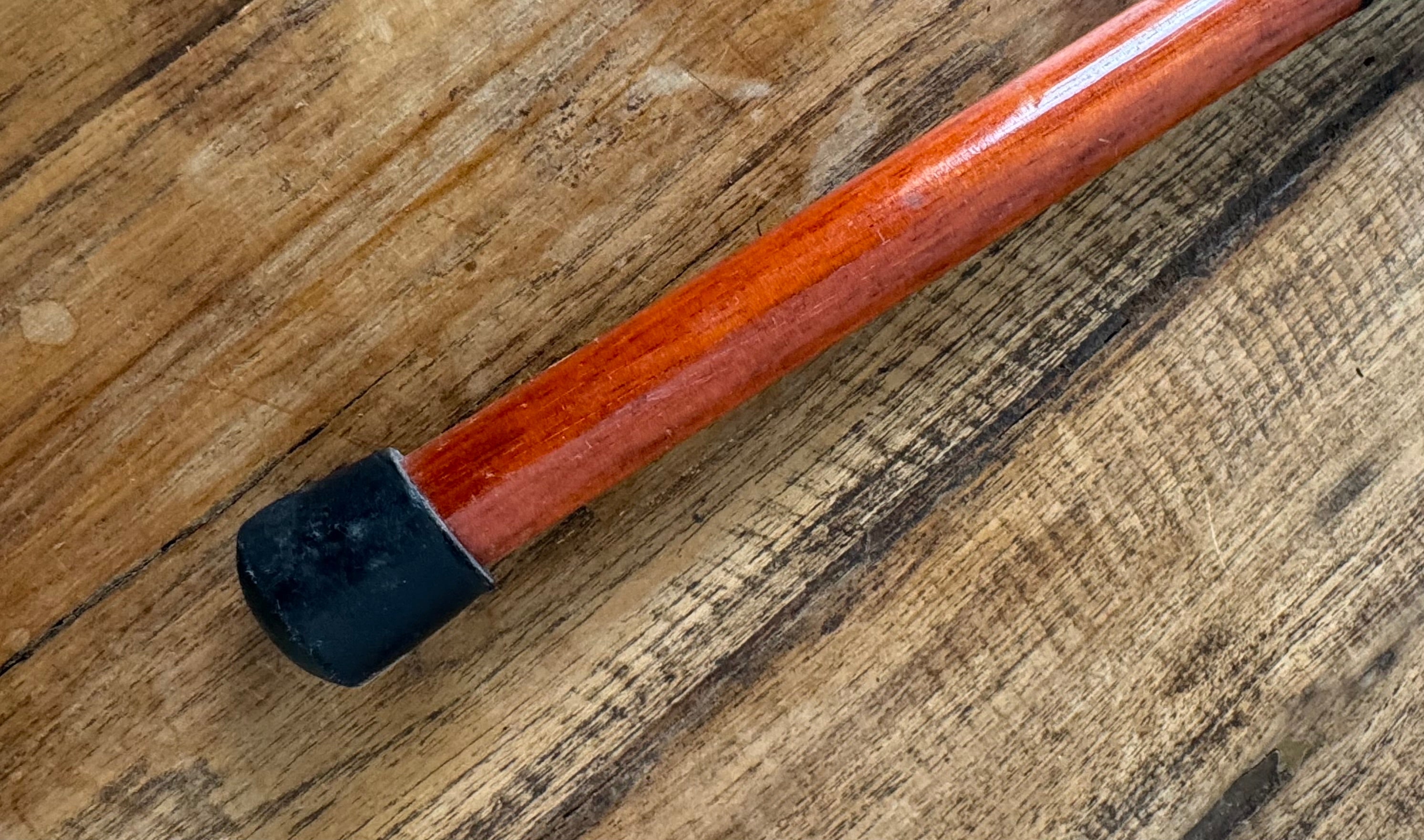 Vintage Wood and Brass Walking Stick