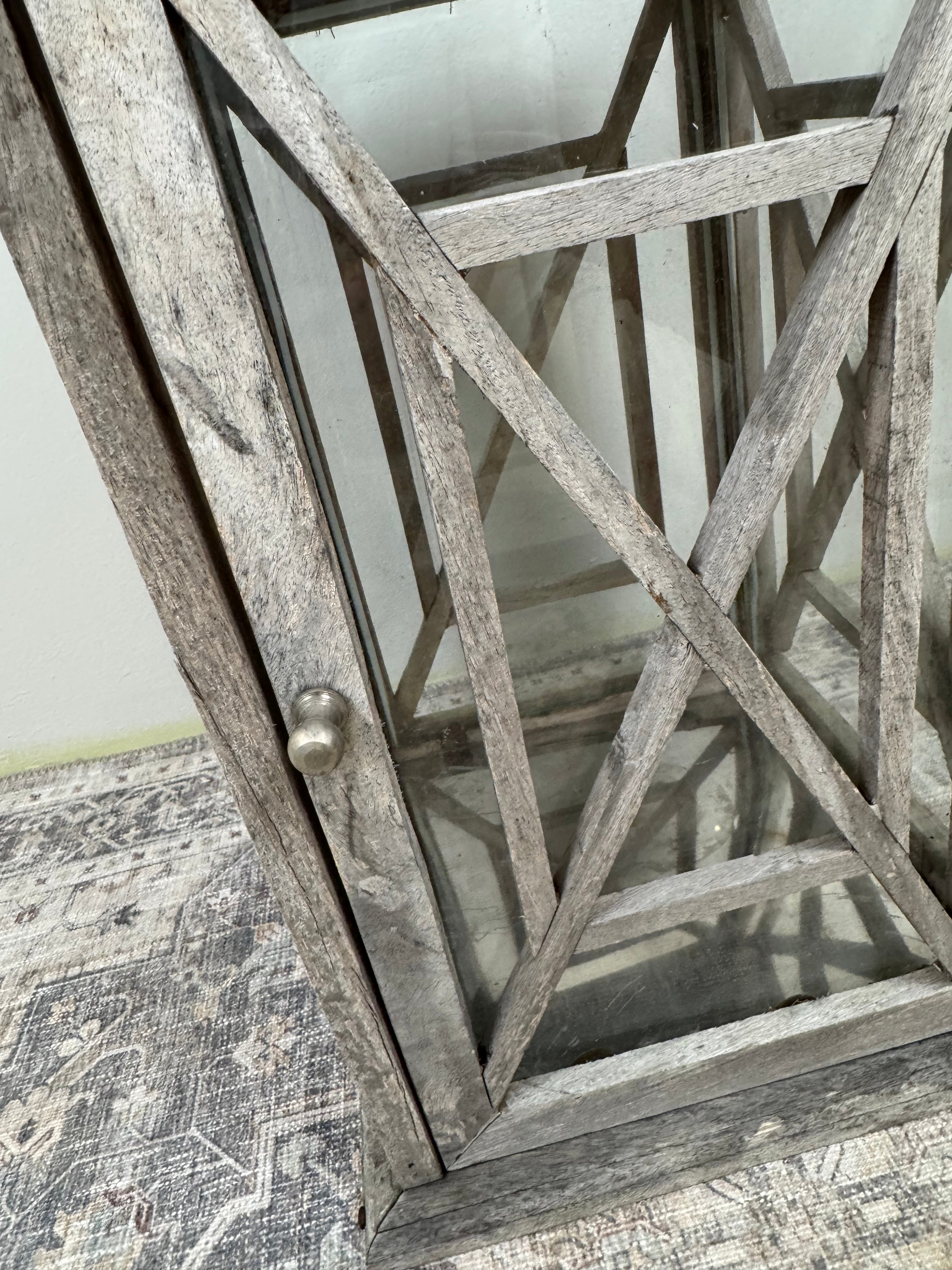 Weathered Wood Garden Lantern