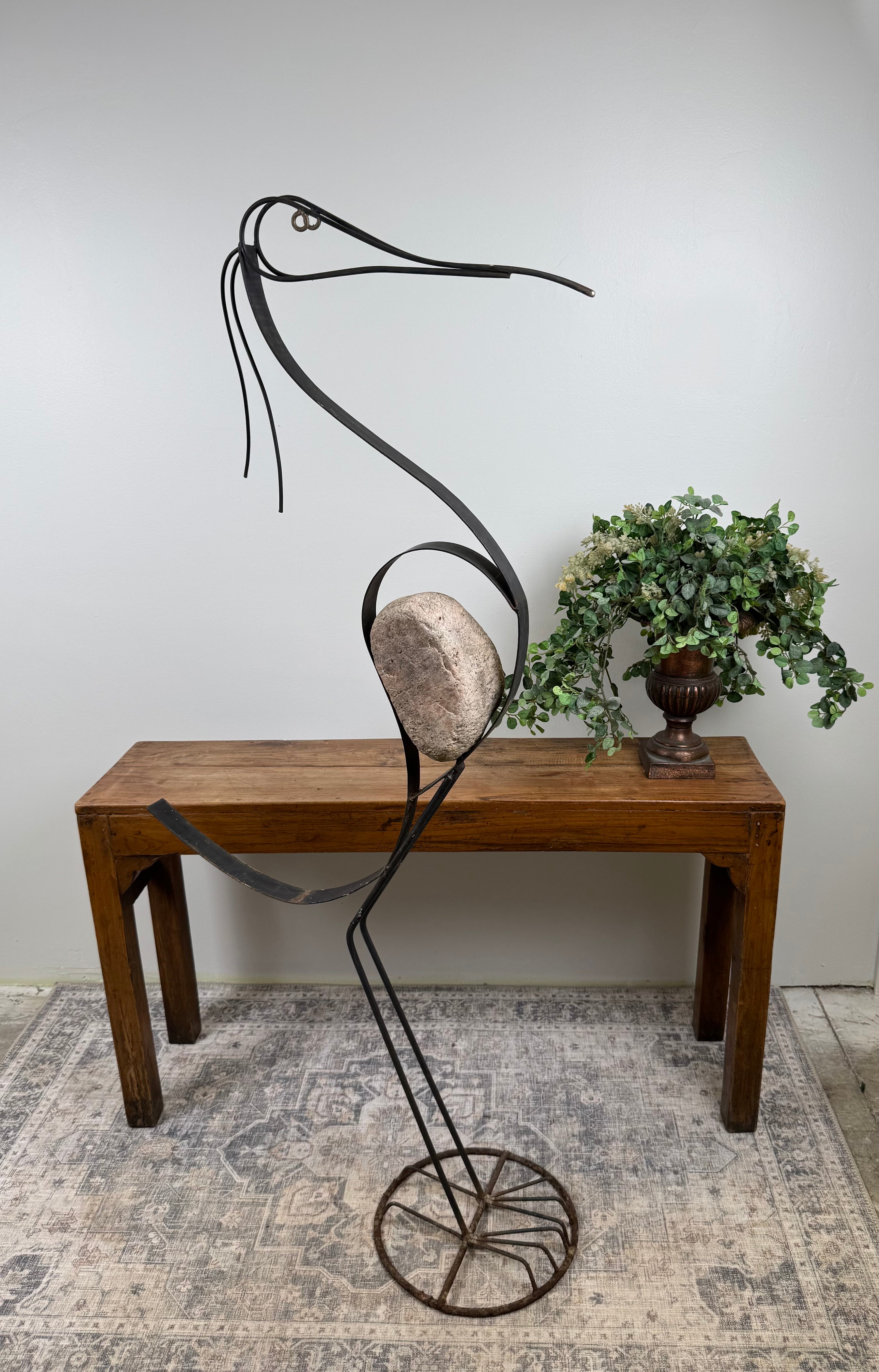 Metal Garden Stork