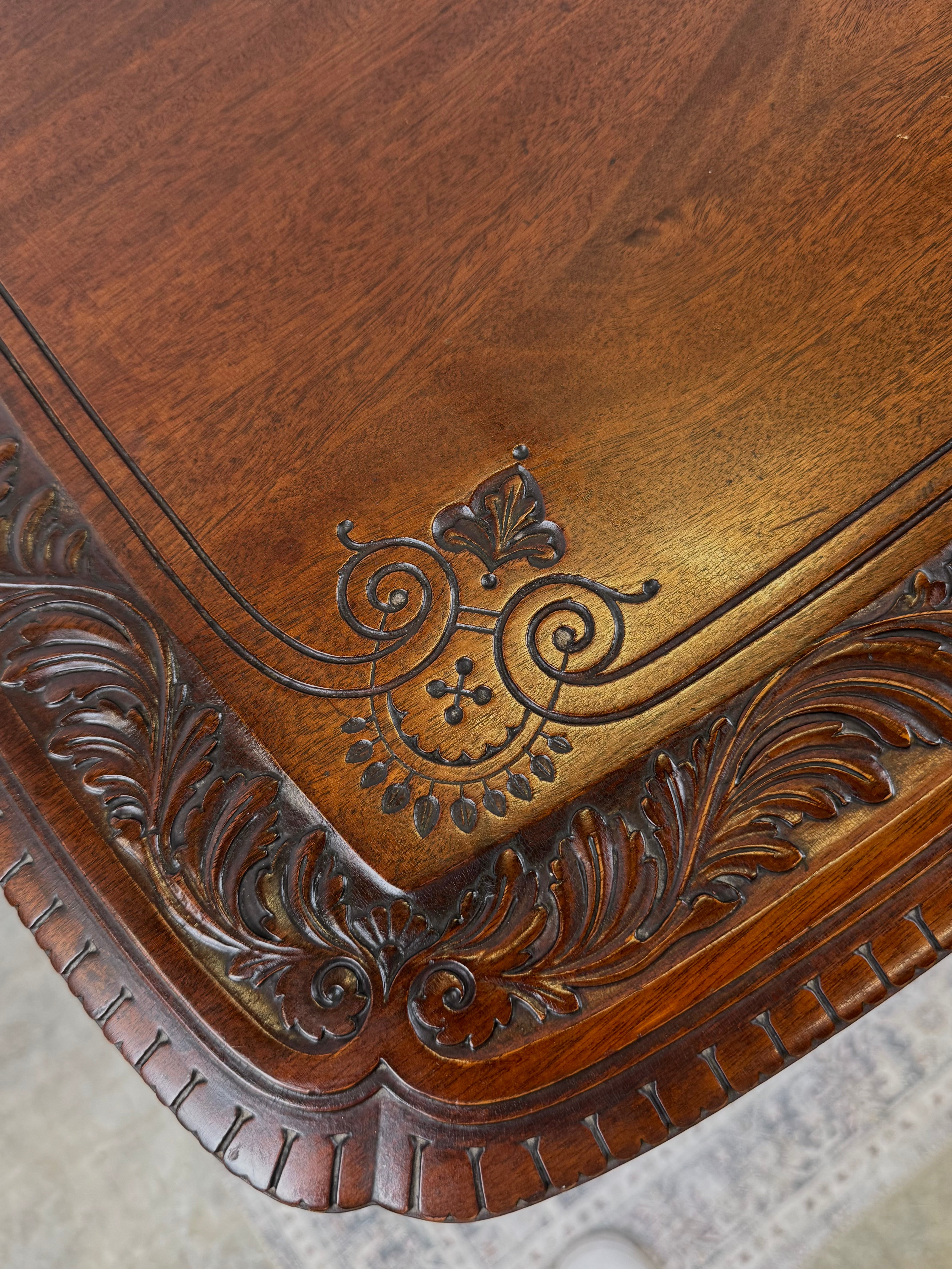 Carved Wood Table