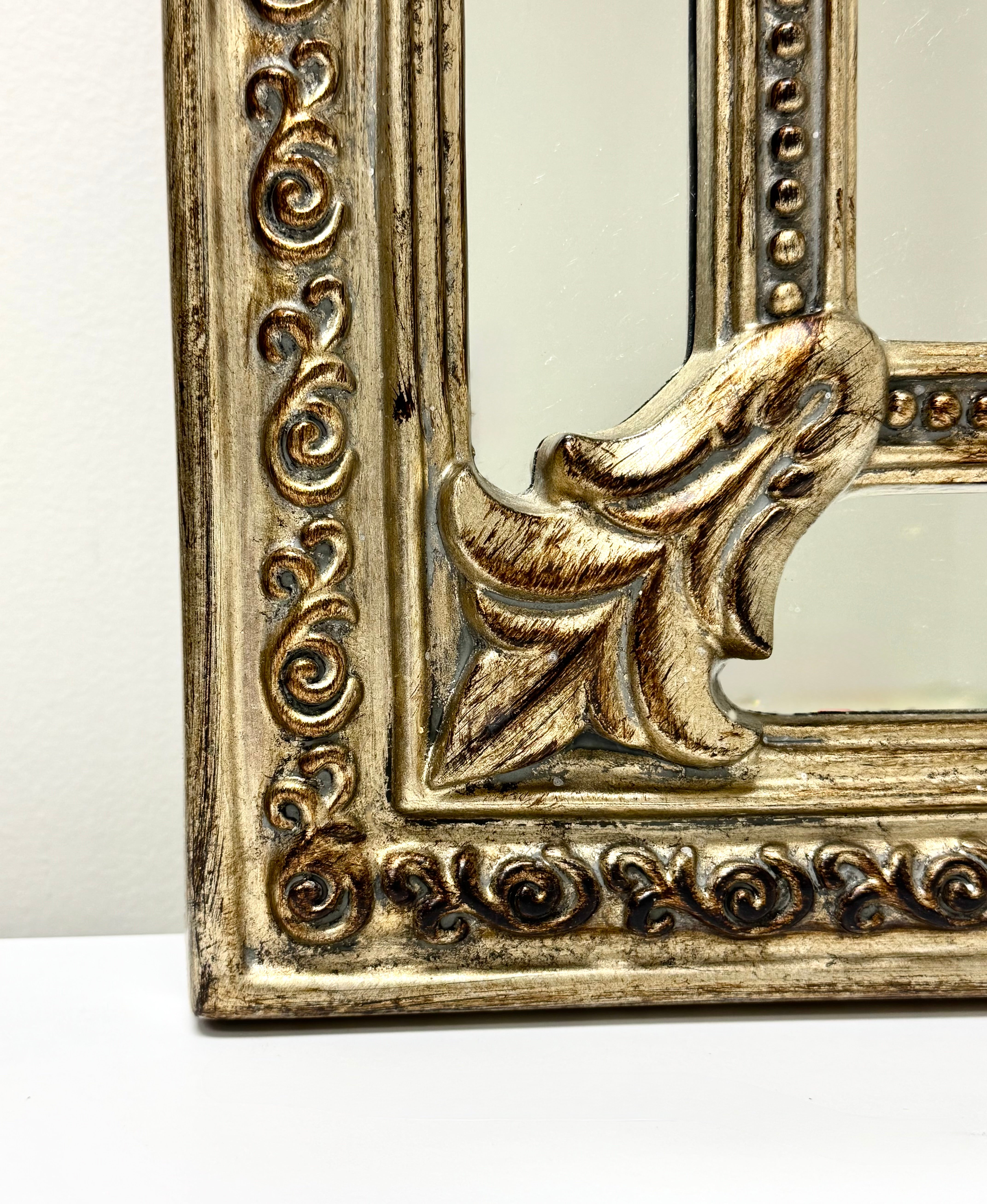 Vintage BOMBAY Burnished Silver Cherub Mirror