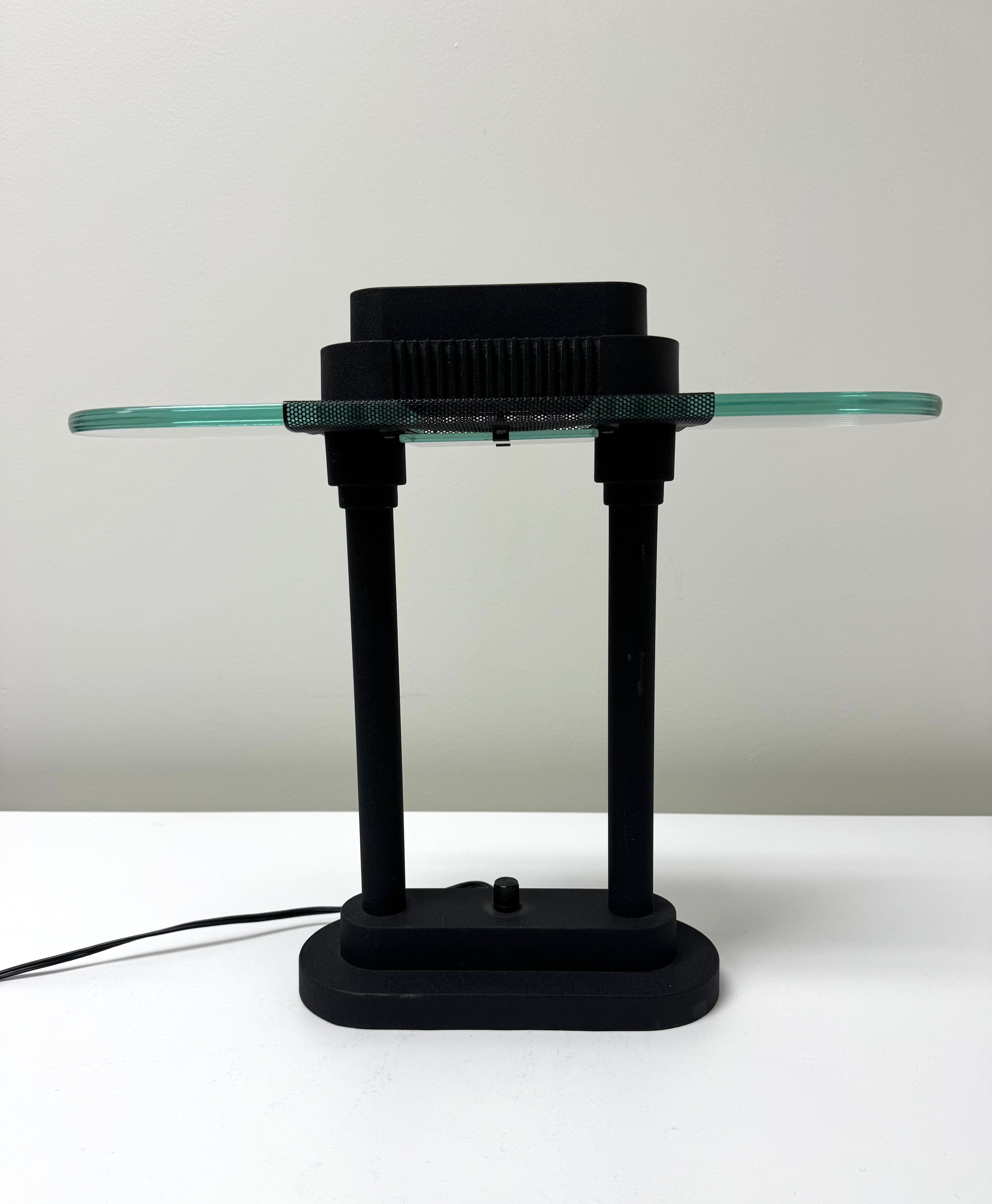 Vintage SONNEMAN Matte Black Desk Lamp