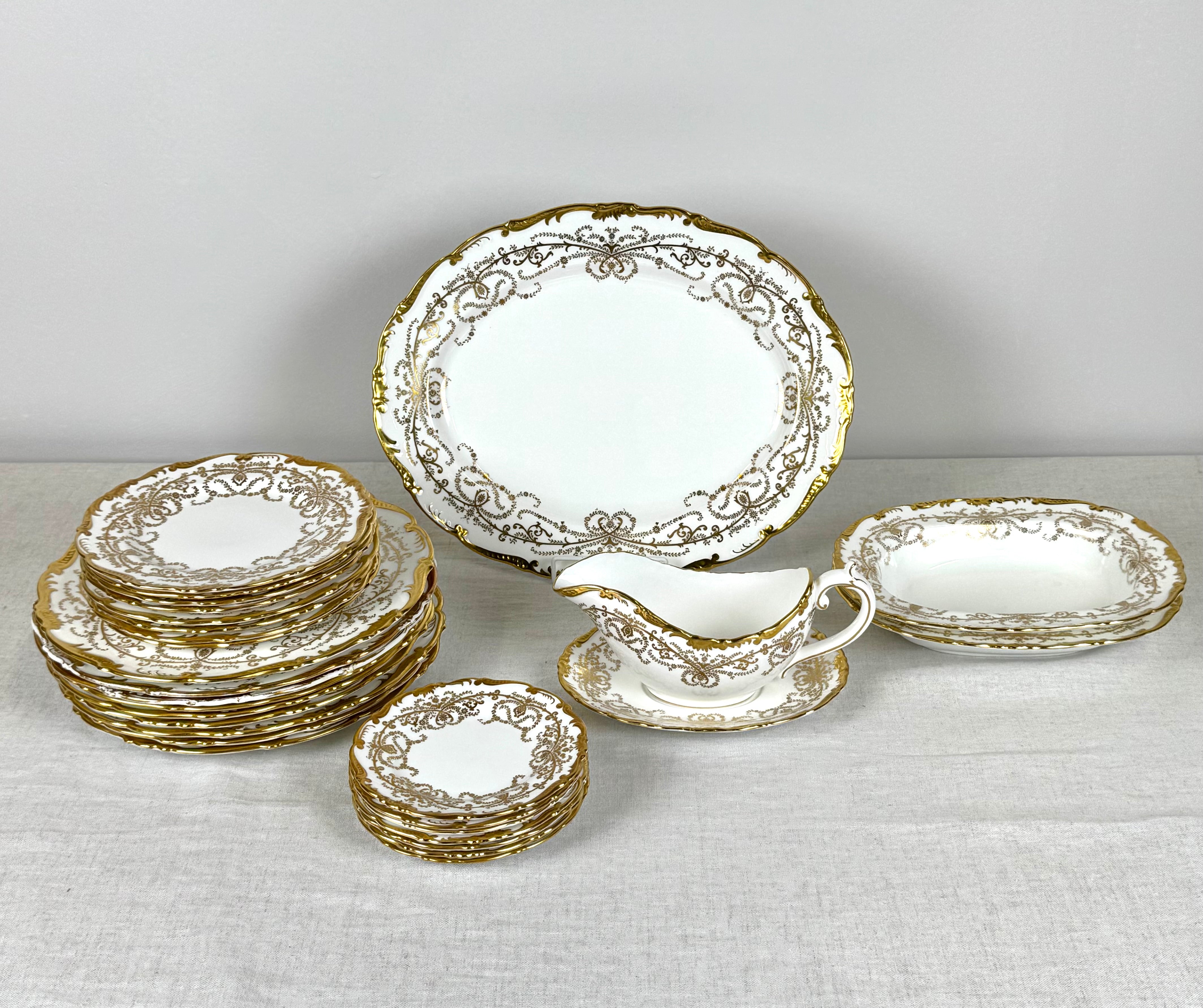 COALPORT 'Anniversary' Dinnerware Set for 7 Plus