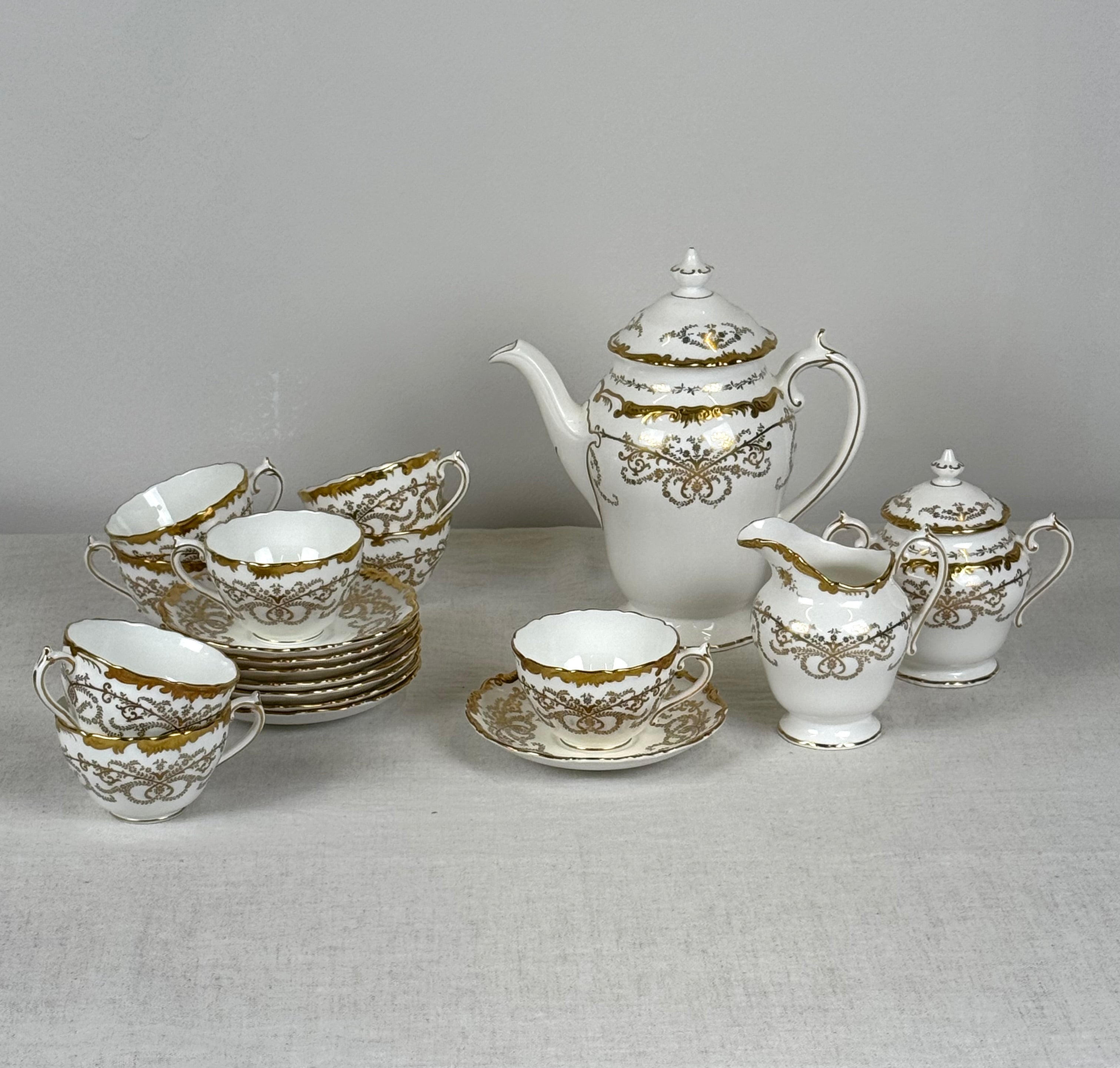 COALPORT 'Anniversary' Dinnerware Set for 7 Plus