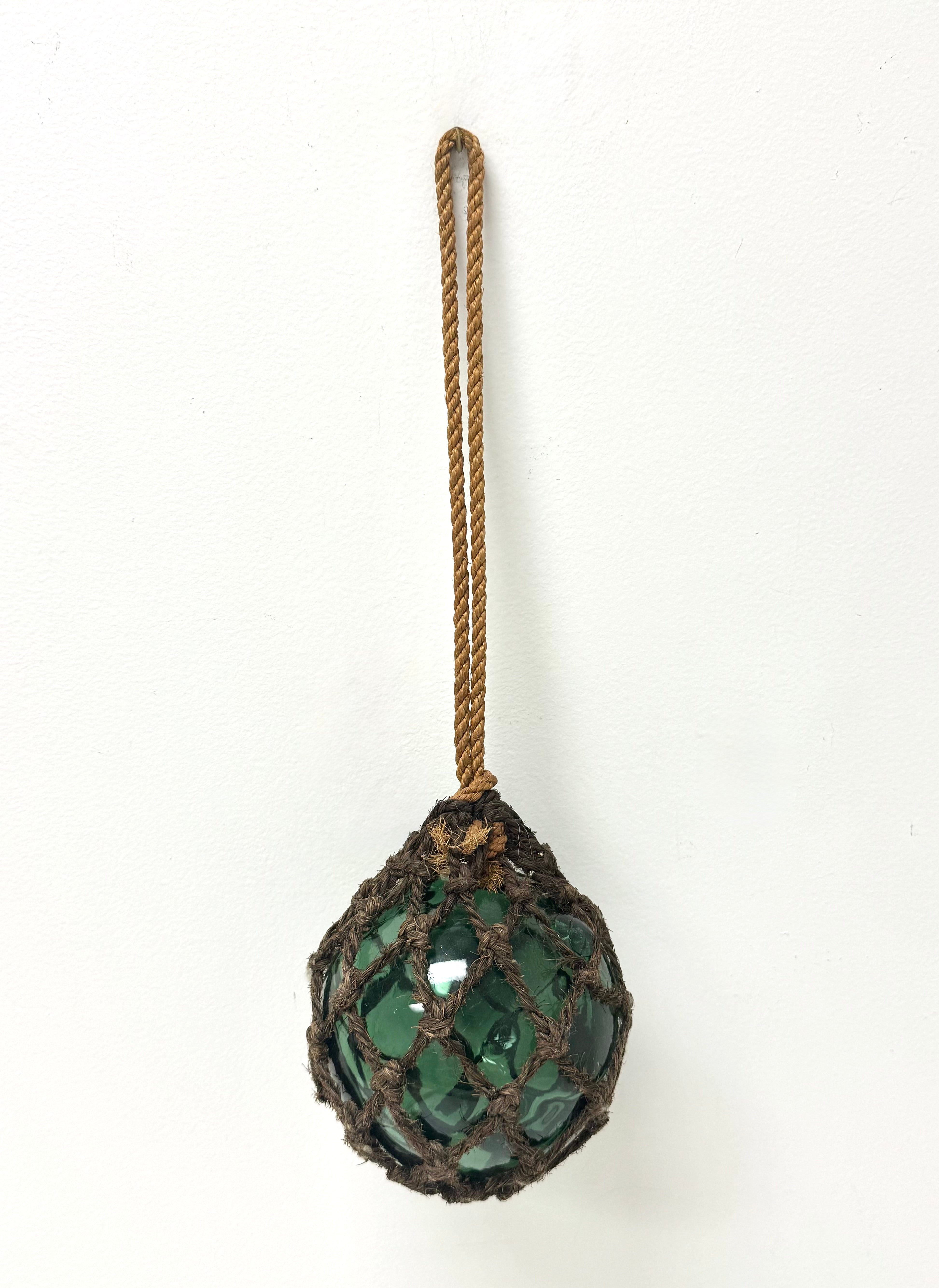 Vintage Green Glass Fishing Float