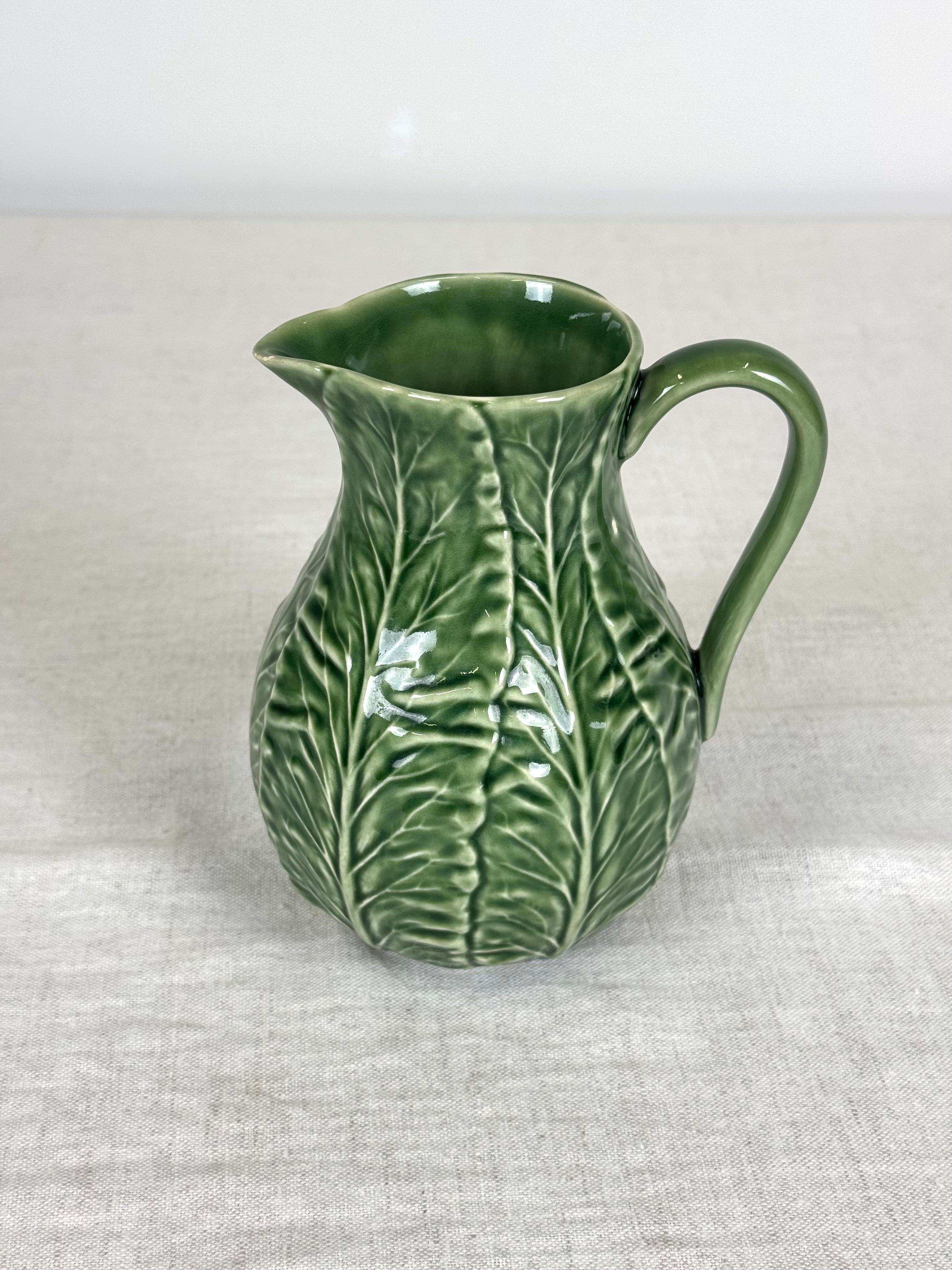 BORDALLO PINHEIRO Green Cabbage Leaf Pitcher