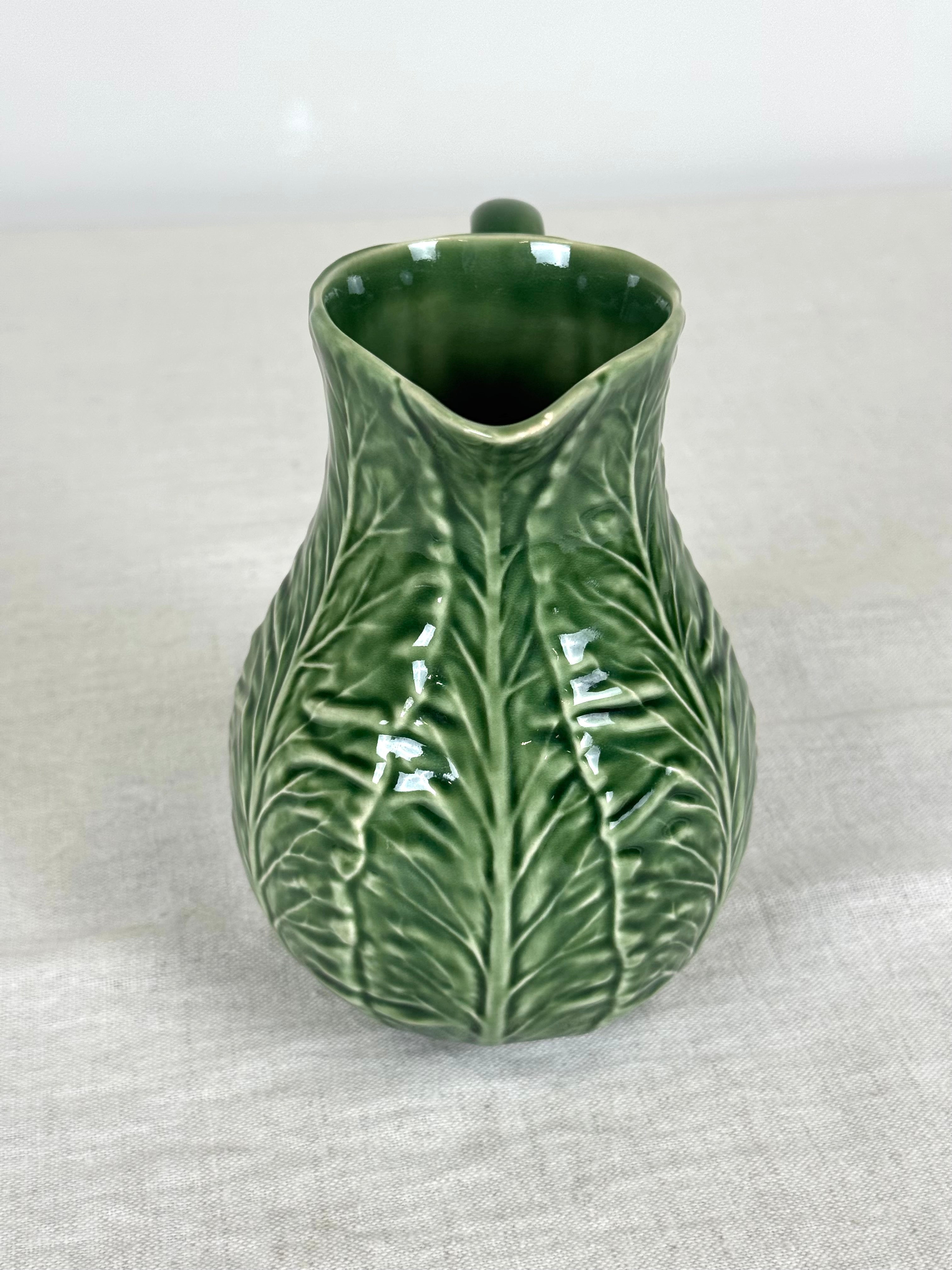 BORDALLO PINHEIRO Green Cabbage Leaf Pitcher