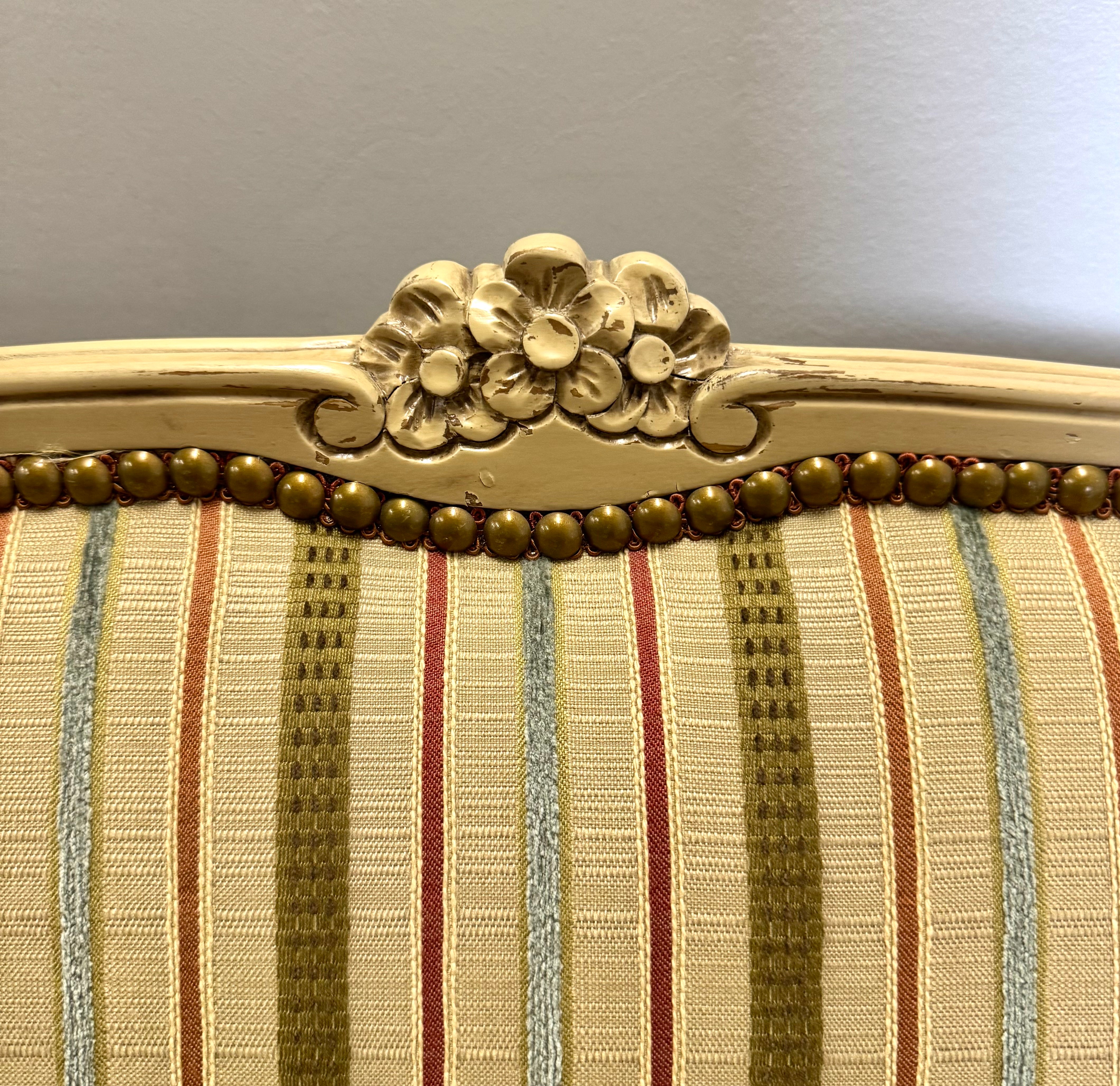 Louis XV Style Carved Ivory Settee