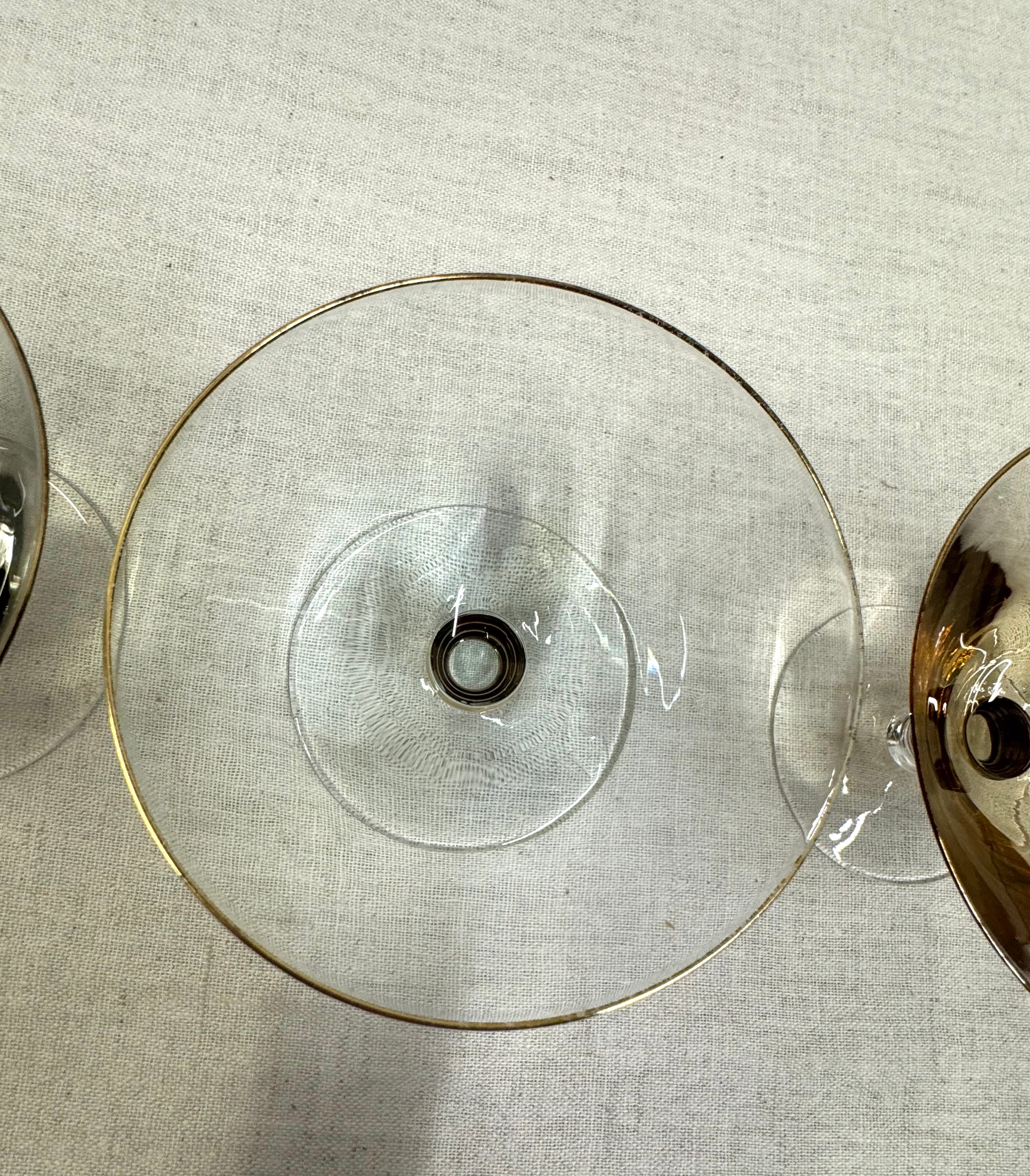 Vintage Iridescent 3" Cocktail Glasses Set of 4