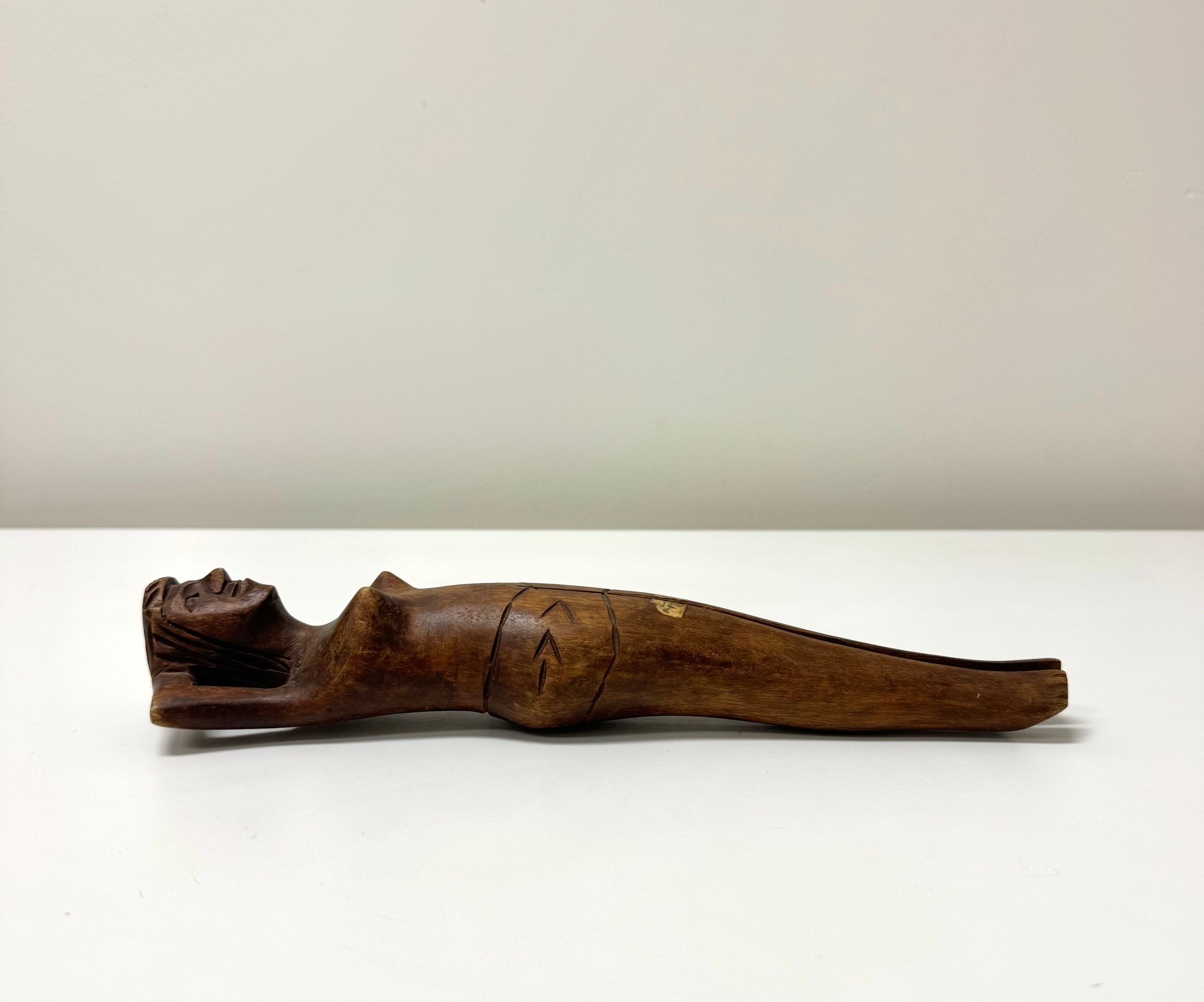 Vintage Hand-carved Wooden Nutcracker