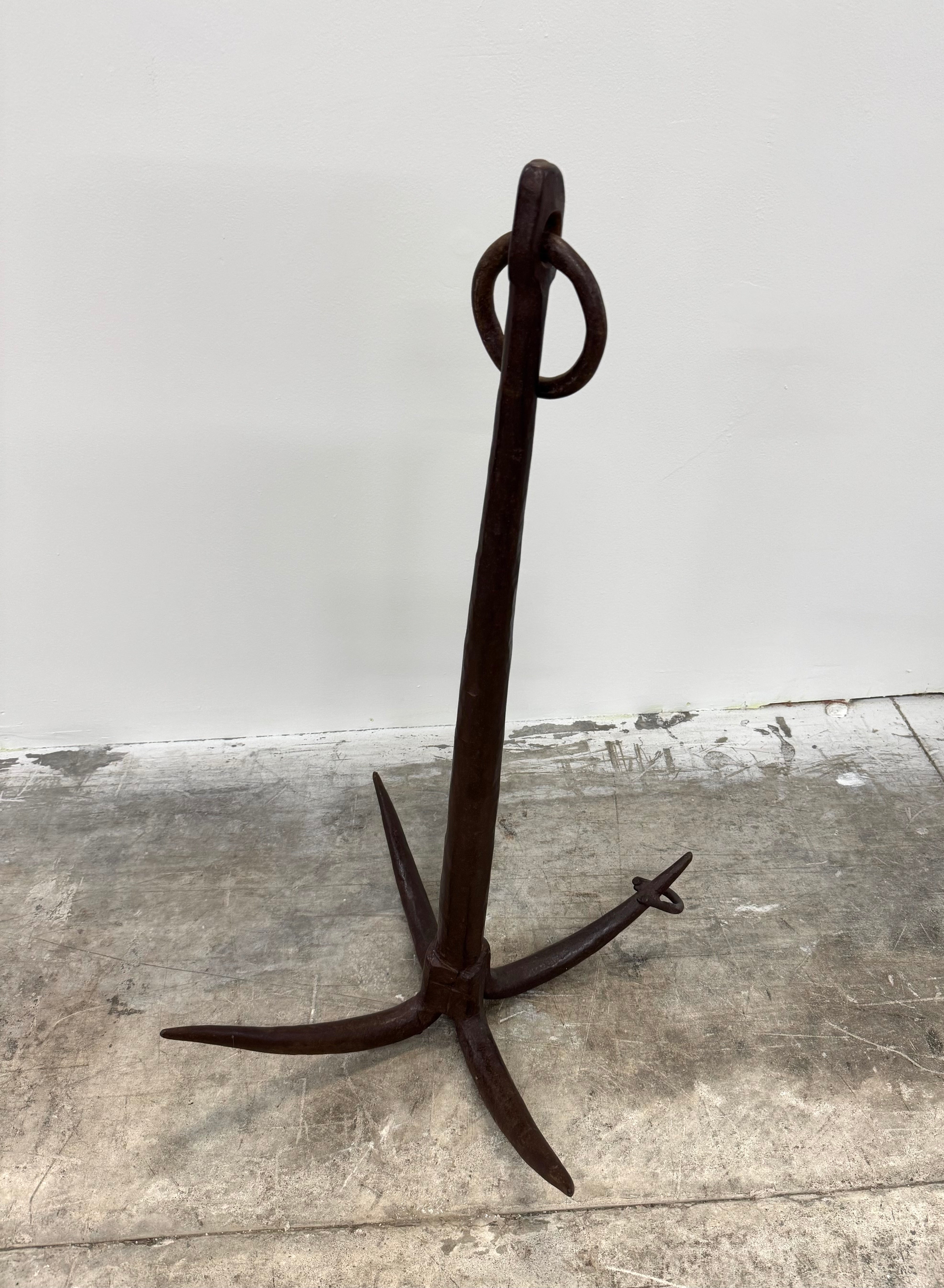 Antique Iron Grapnel Anchor