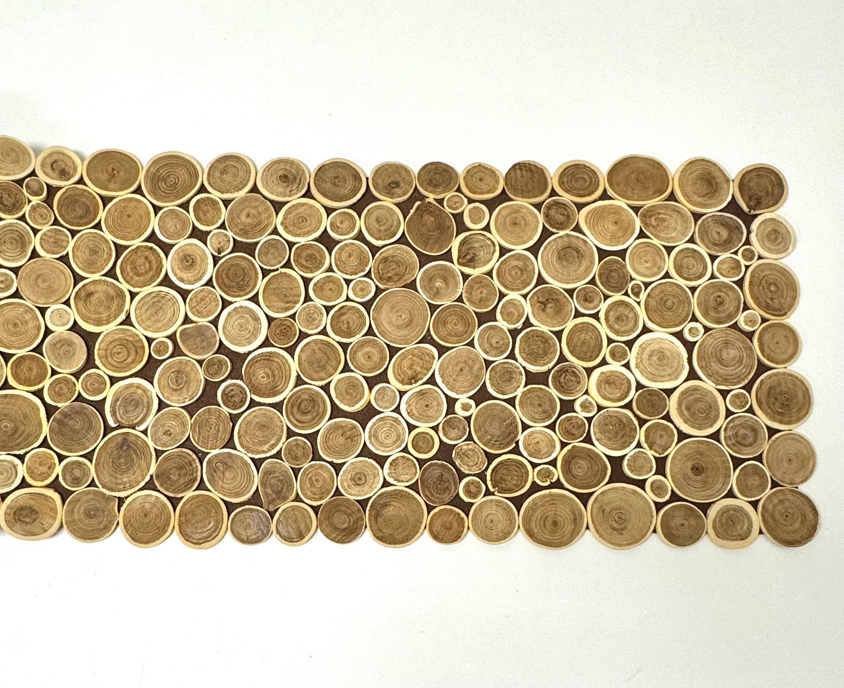 Wood Slices 72" Table Runner