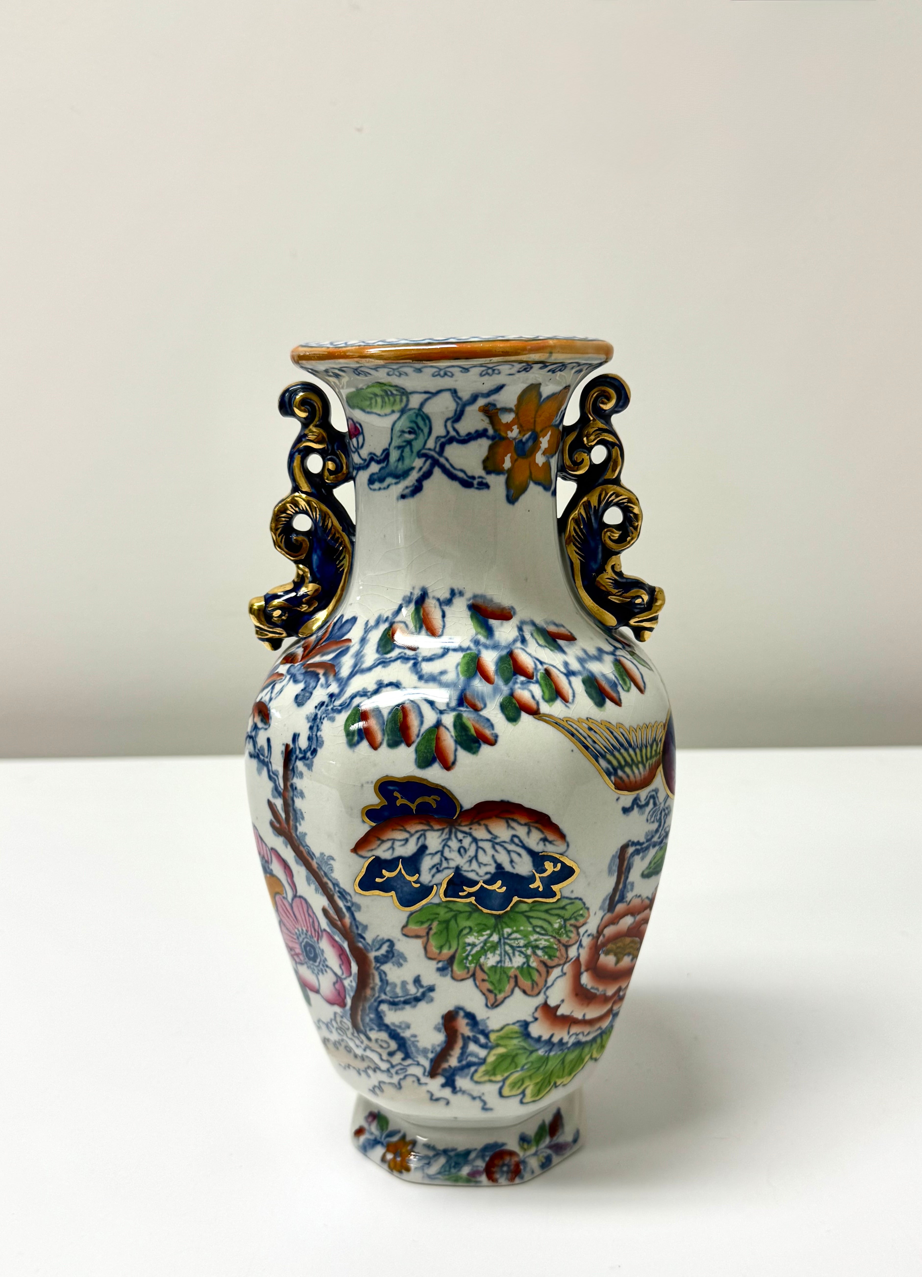 Vintage MASON'S Ironstone Chinoiserie Vase