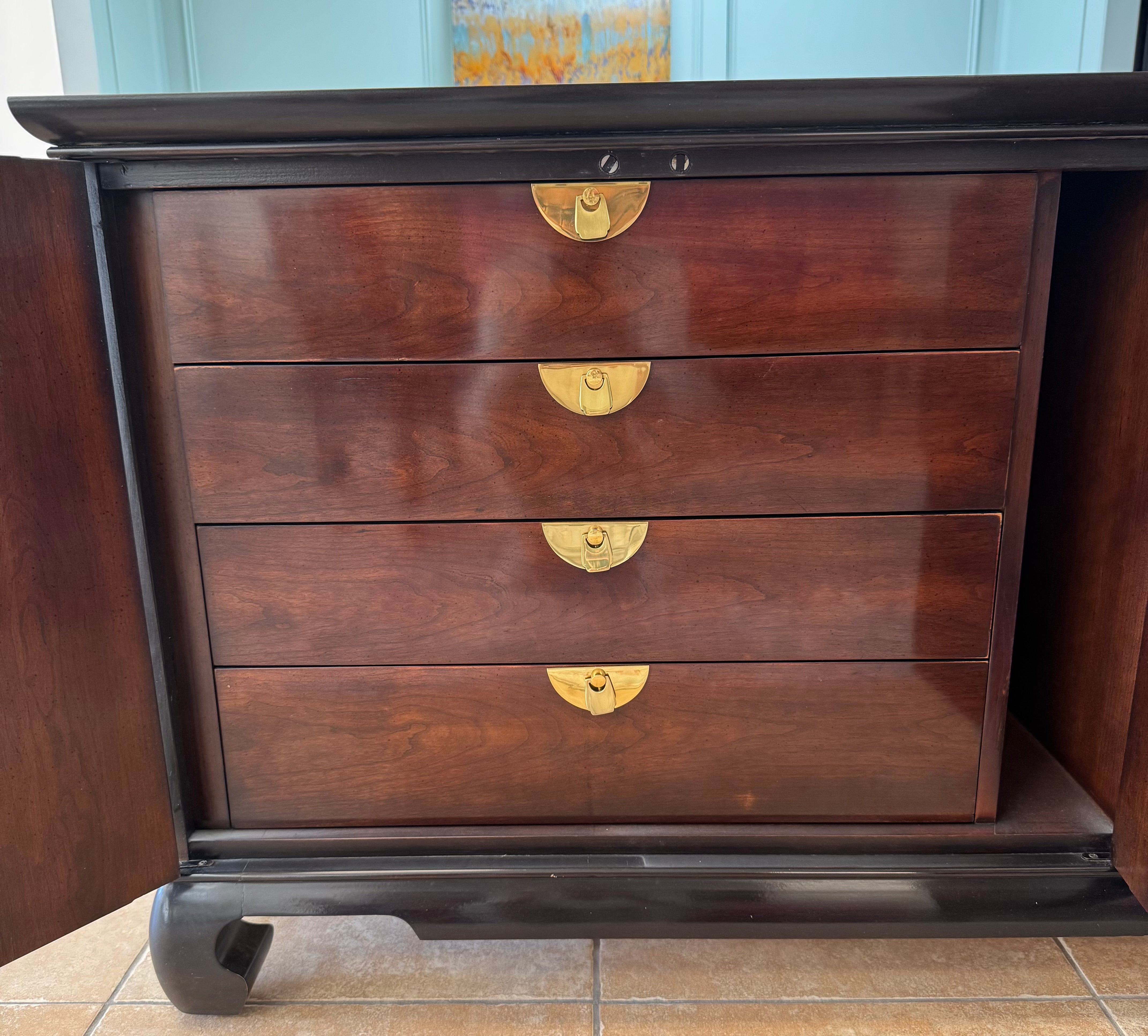 DREXEL 'Connoisseur' Mahogany Chinoiserie Sideboard