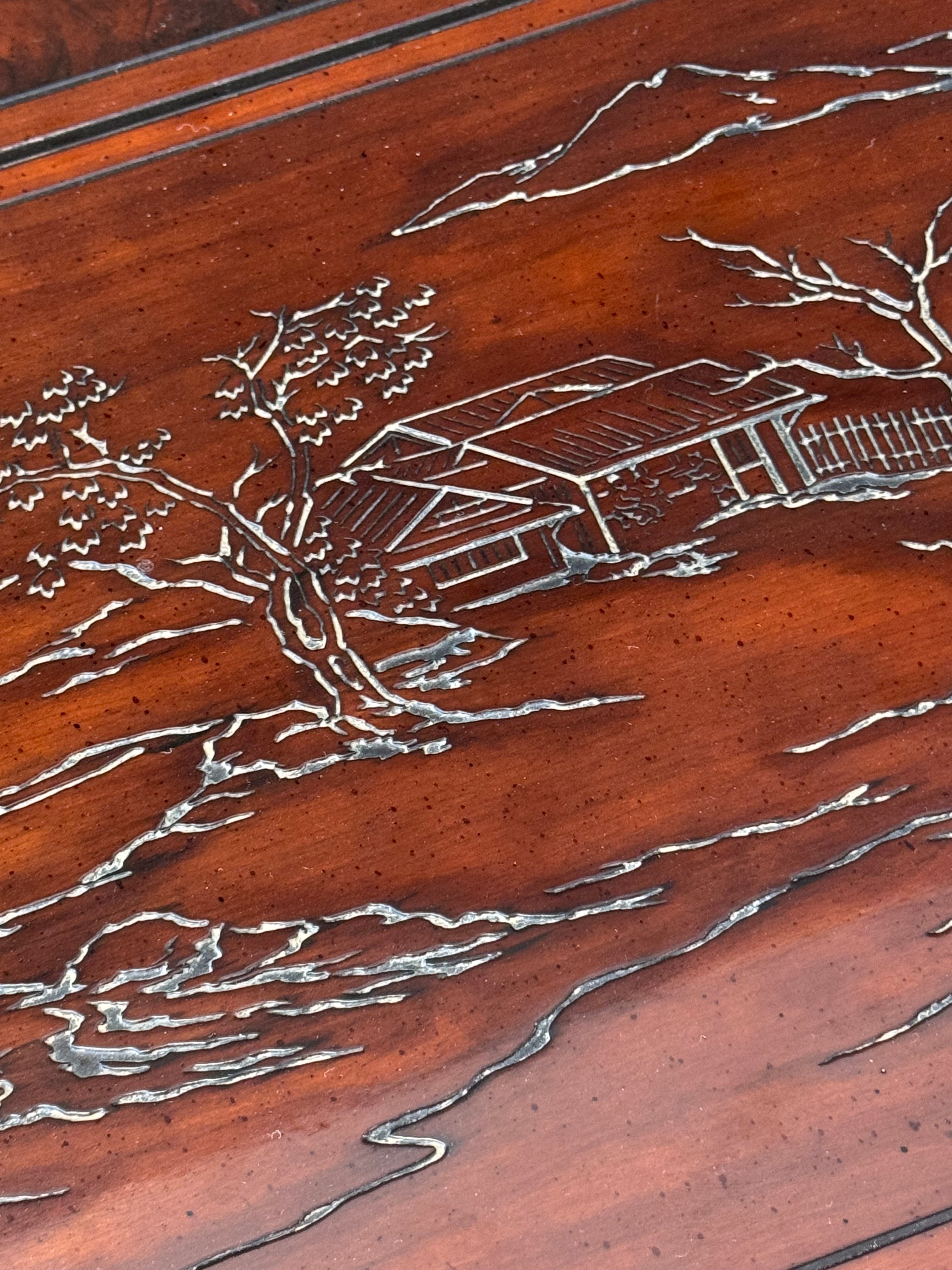 DREXEL 'Connoisseur' Mahogany Chinoiserie Sideboard