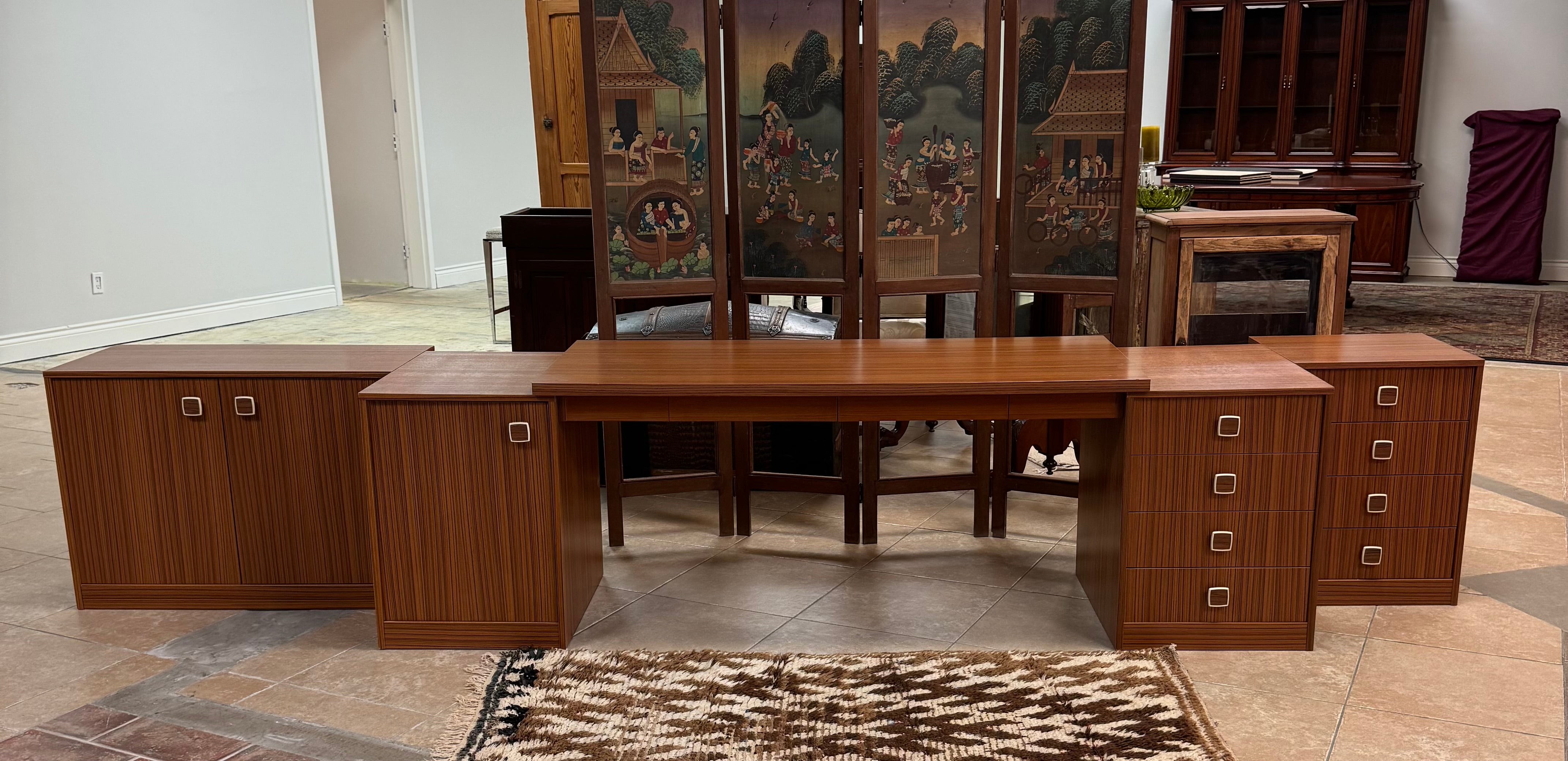 Vintage MCM Teak Laminate Desk