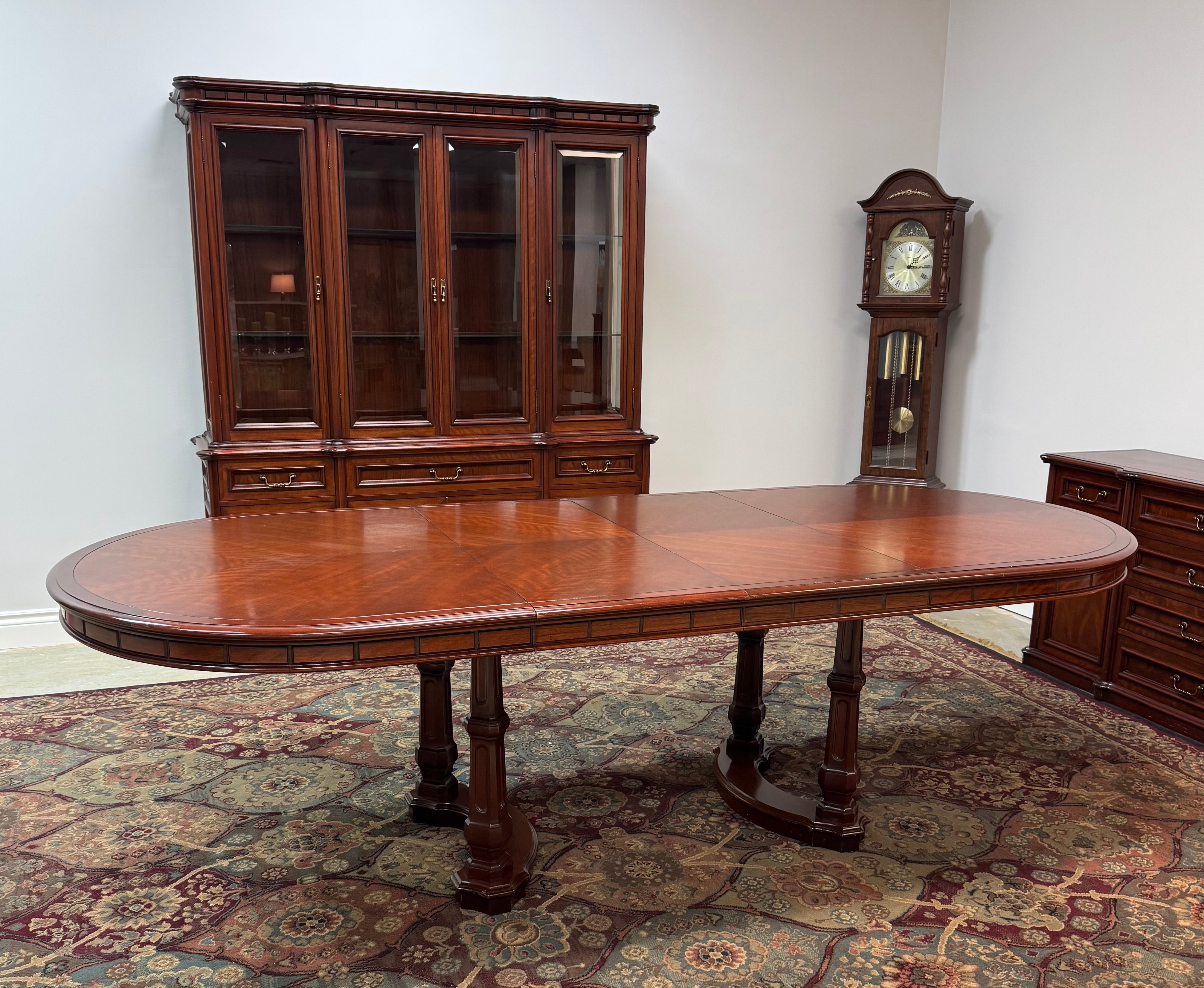 Mahogany Dual-pedestal Dining Table *