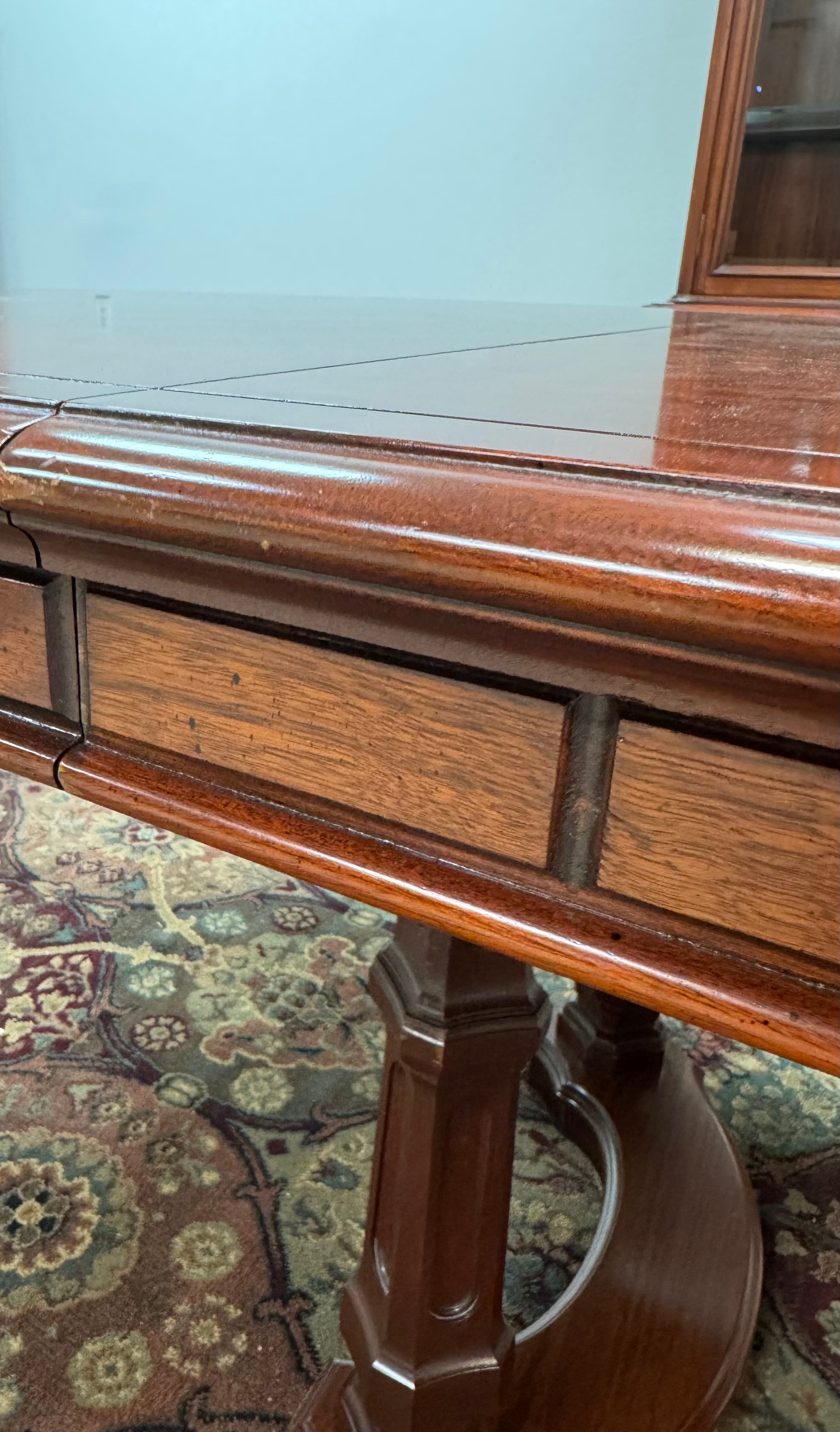Mahogany Dual-pedestal Dining Table *