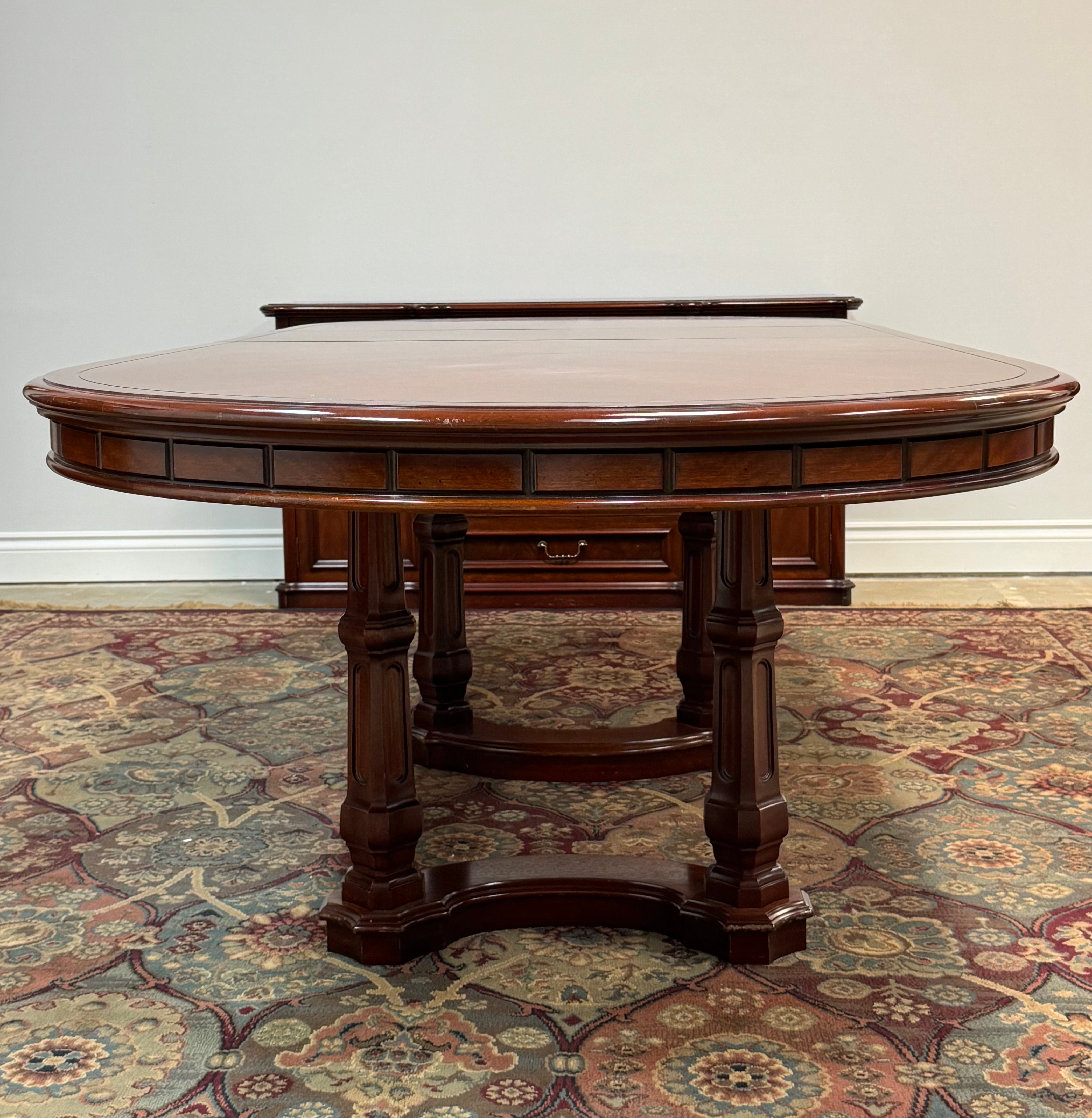 Mahogany Dual-pedestal Dining Table *