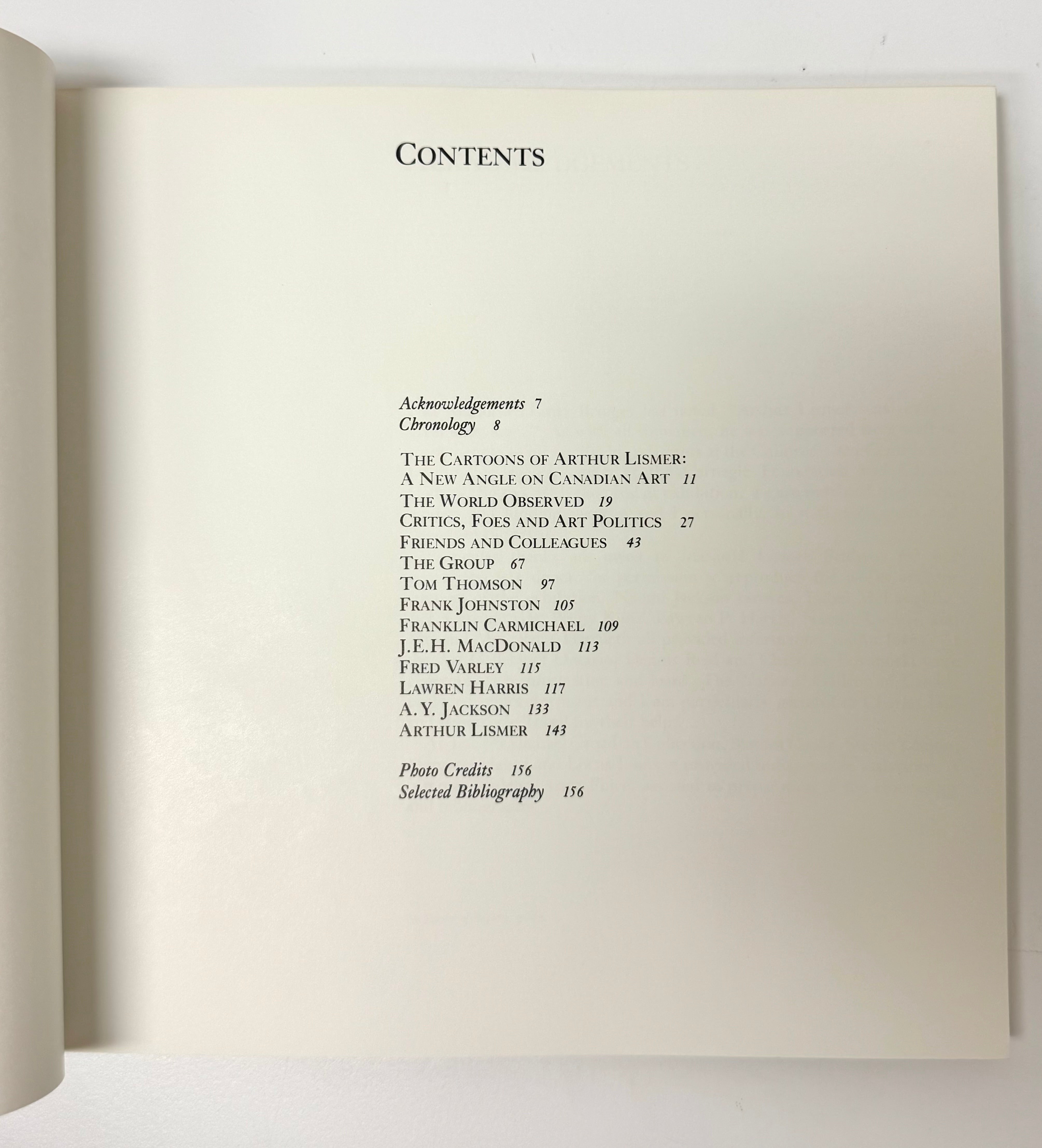 'The Cartoons of Arthur Lismer' Softcover