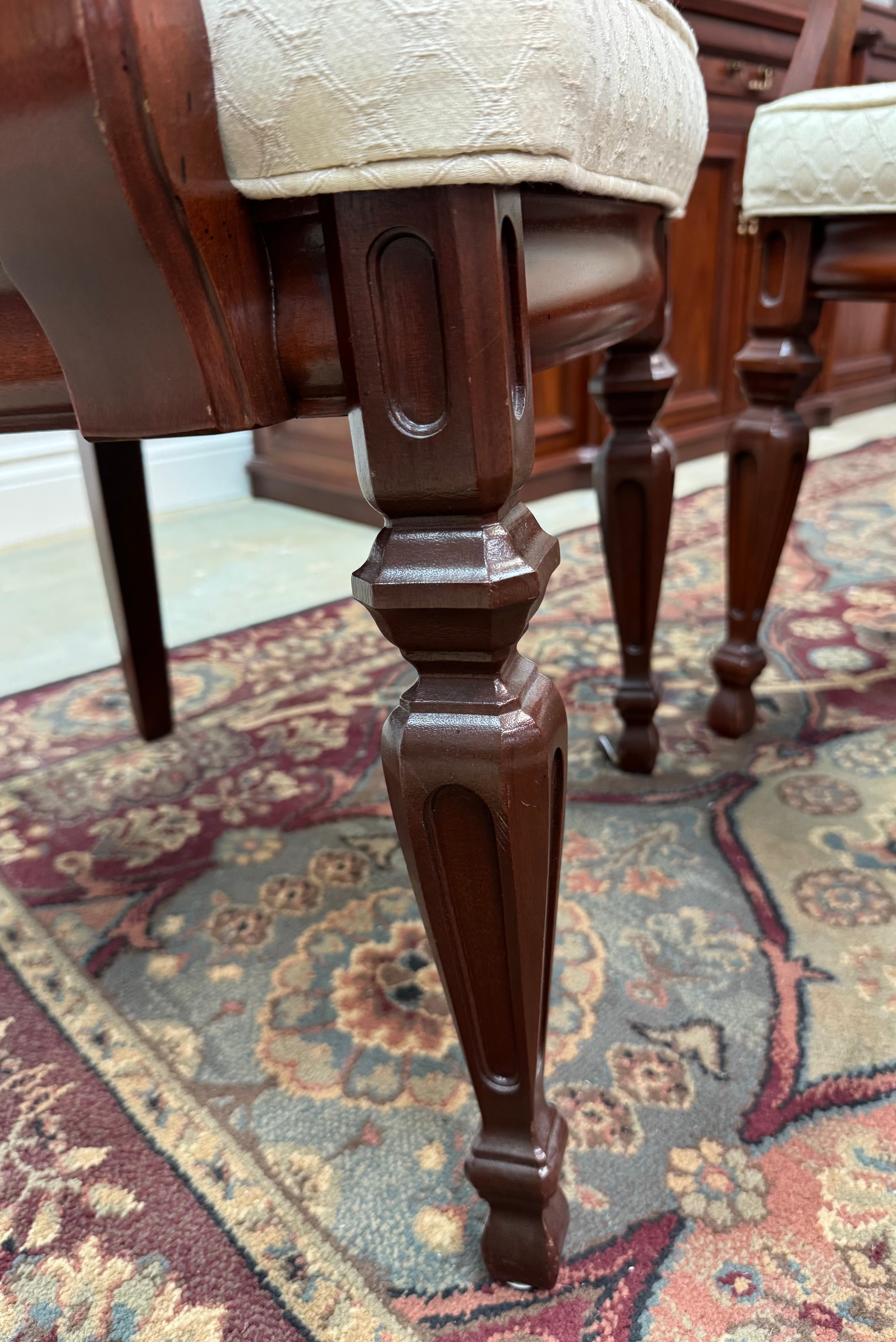 Mahogany Dining Arm Chairs Set of 2