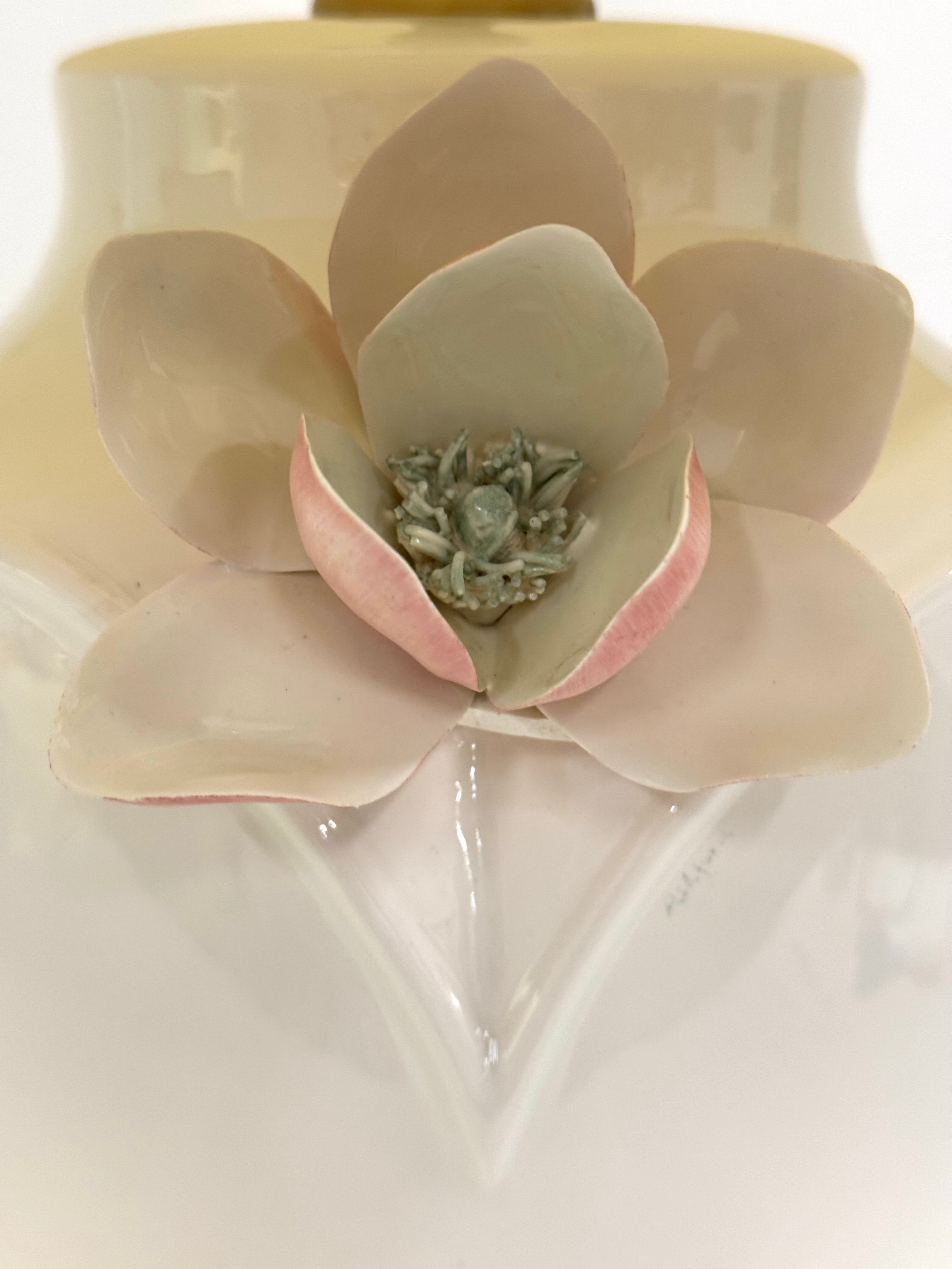 Pink Flower Ceramic Lamp