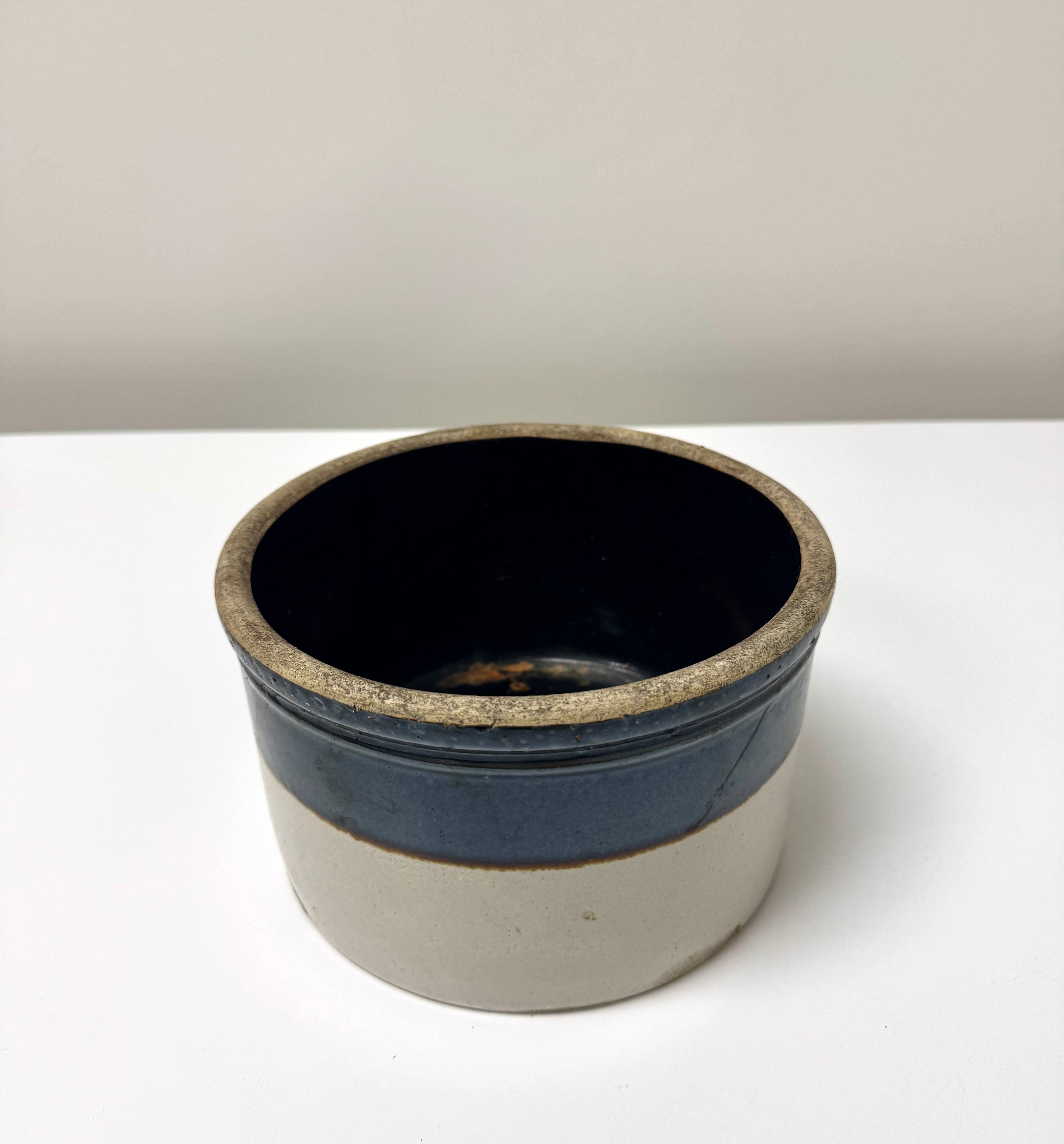 Vintage Two-tone Stoneware Crock