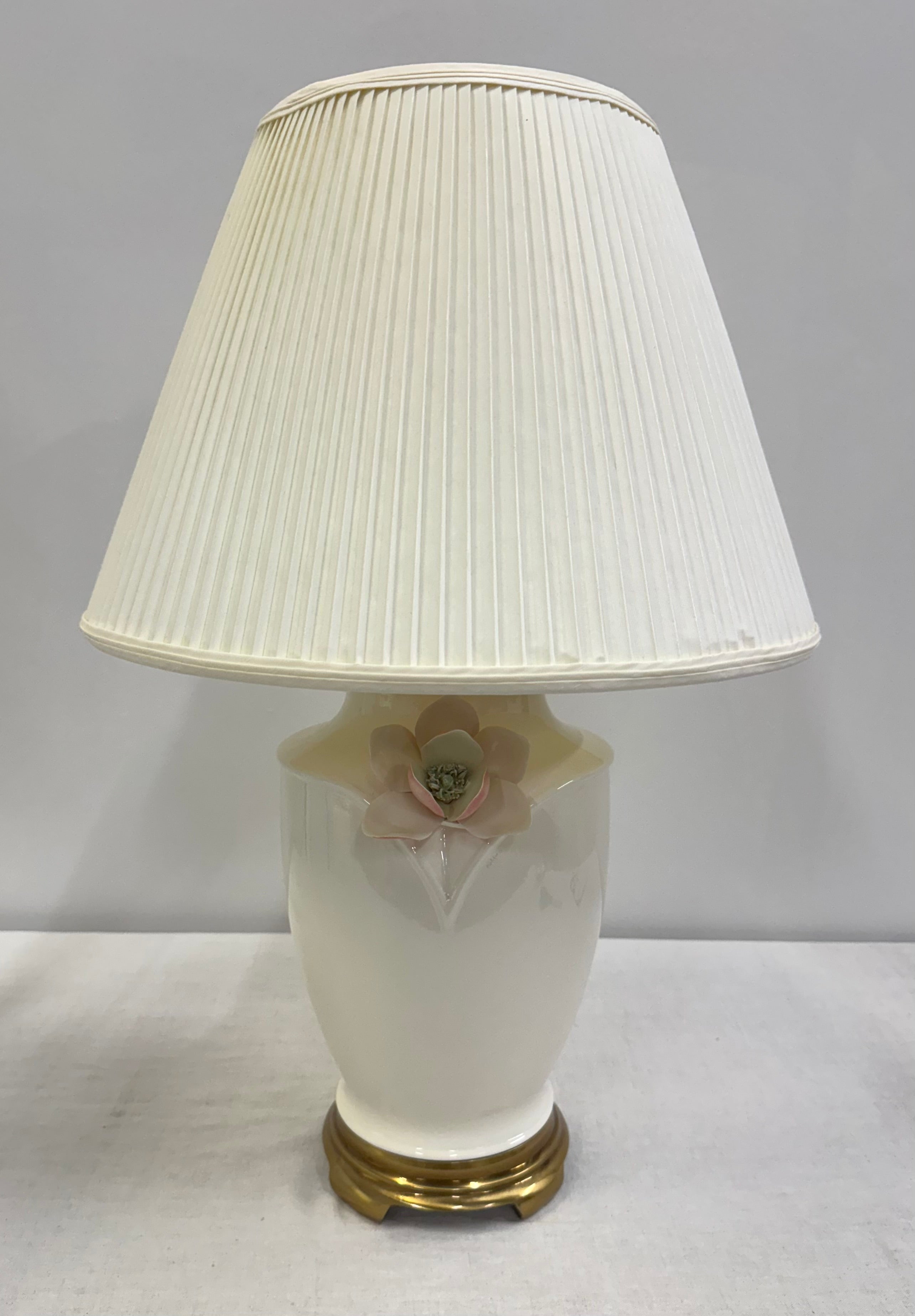 Pink Flower Ceramic Lamp