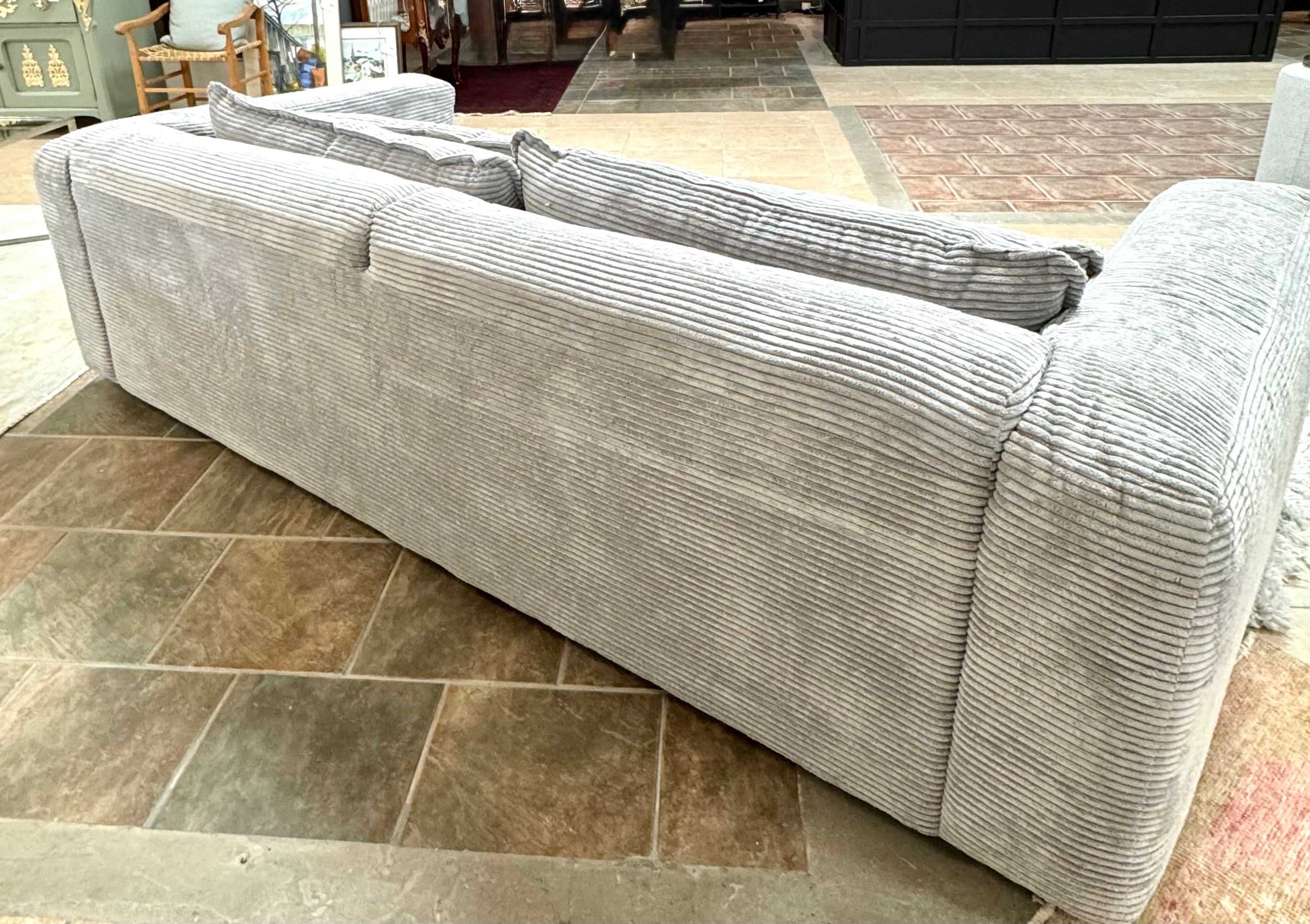 NEW Silver Gray 96" Cloud Sofa