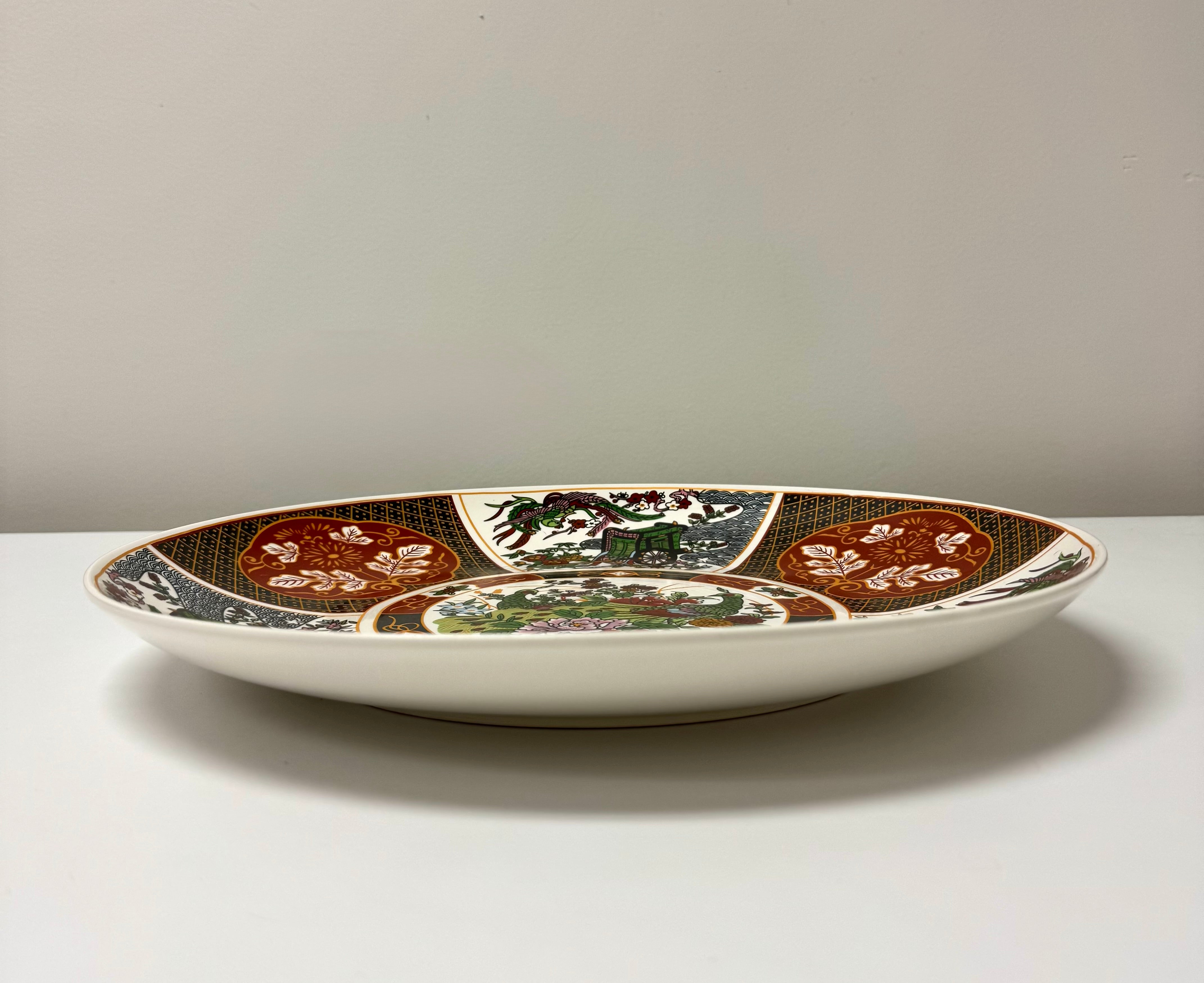 Imari-style Porcelain Charger Plate