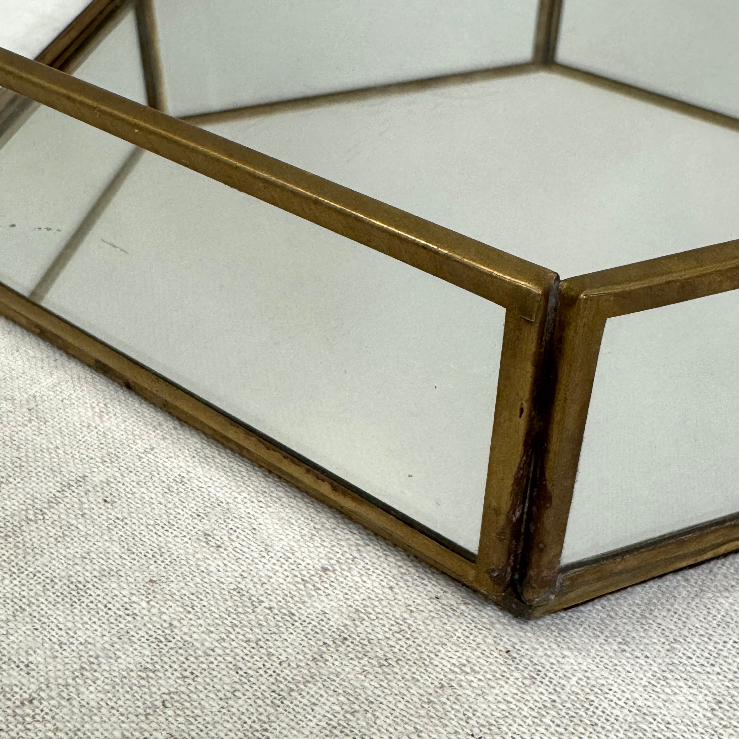 Hexagonal Brass Tray