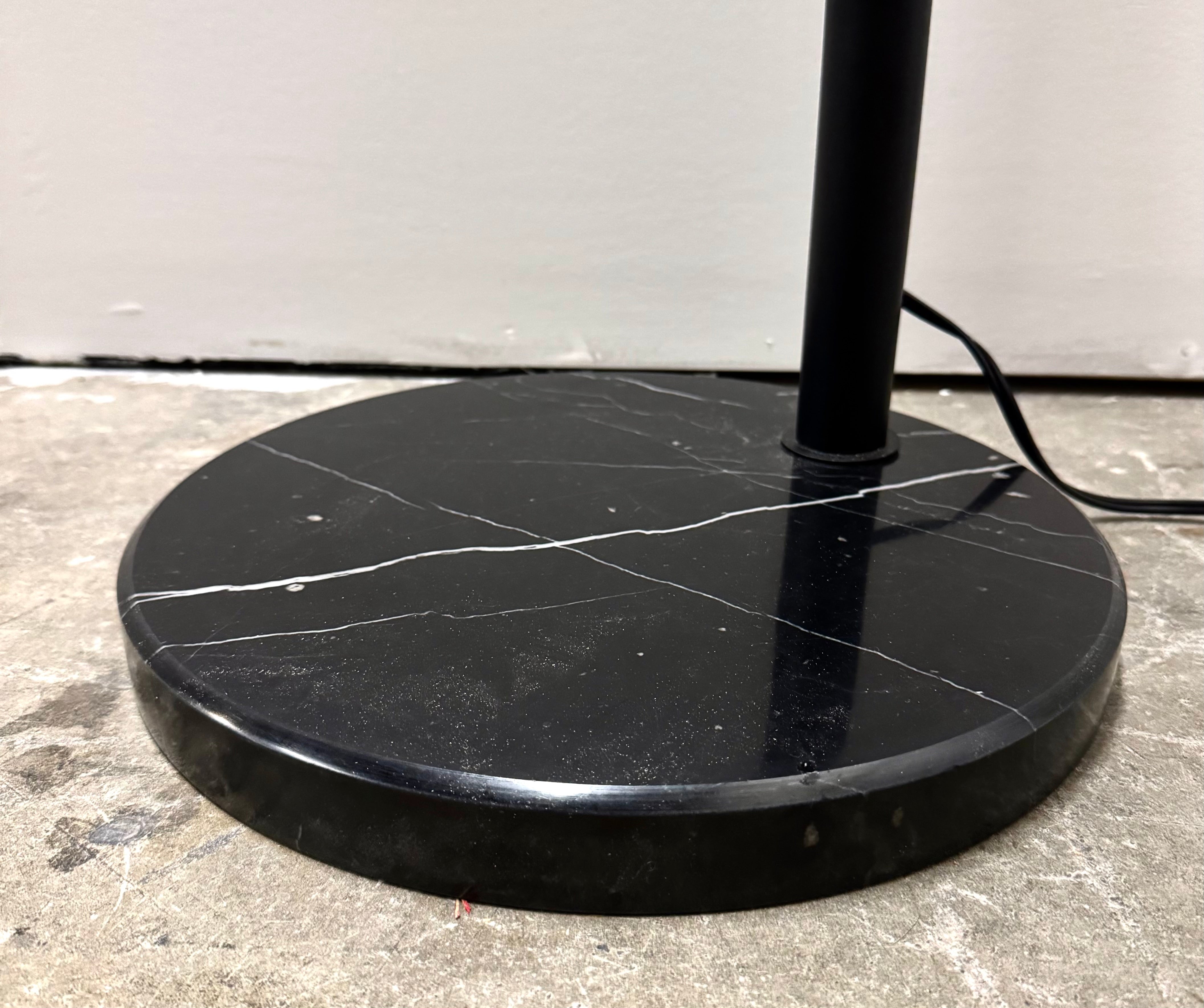 Black Globe Articulating Floor Lamp
