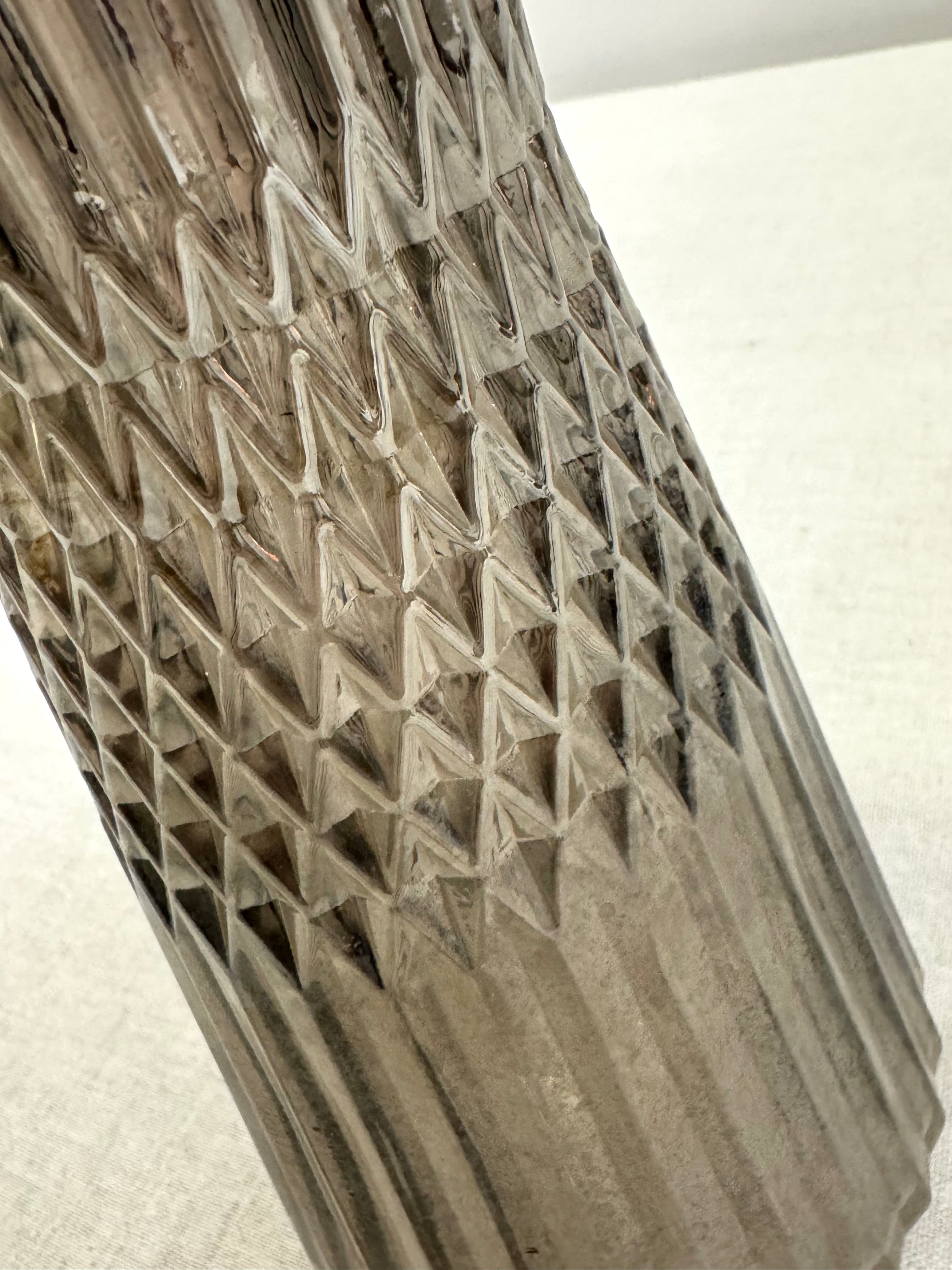 Versailles Gray Glass Decanter/Vase