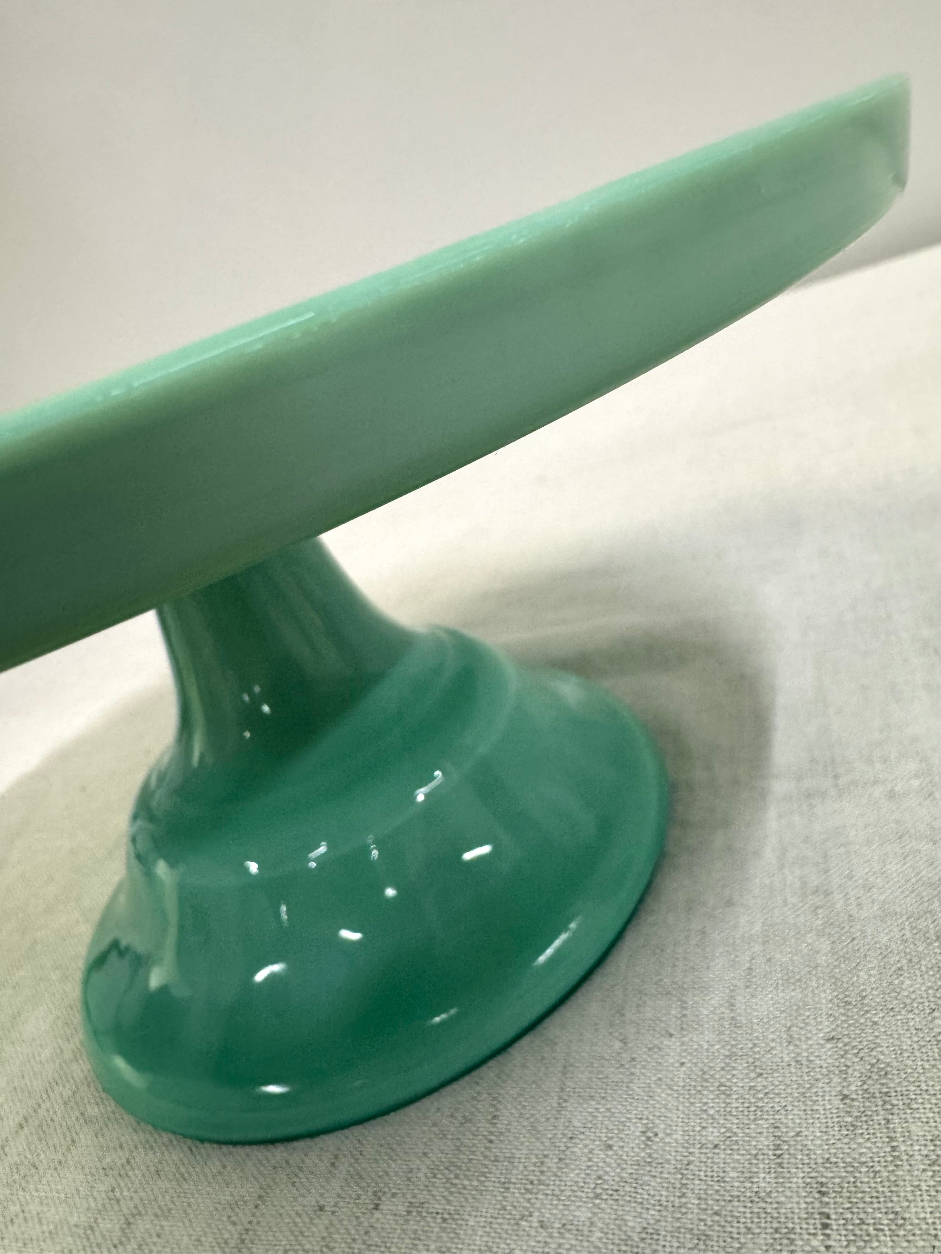 Mint Green Ceramic Cake Plate