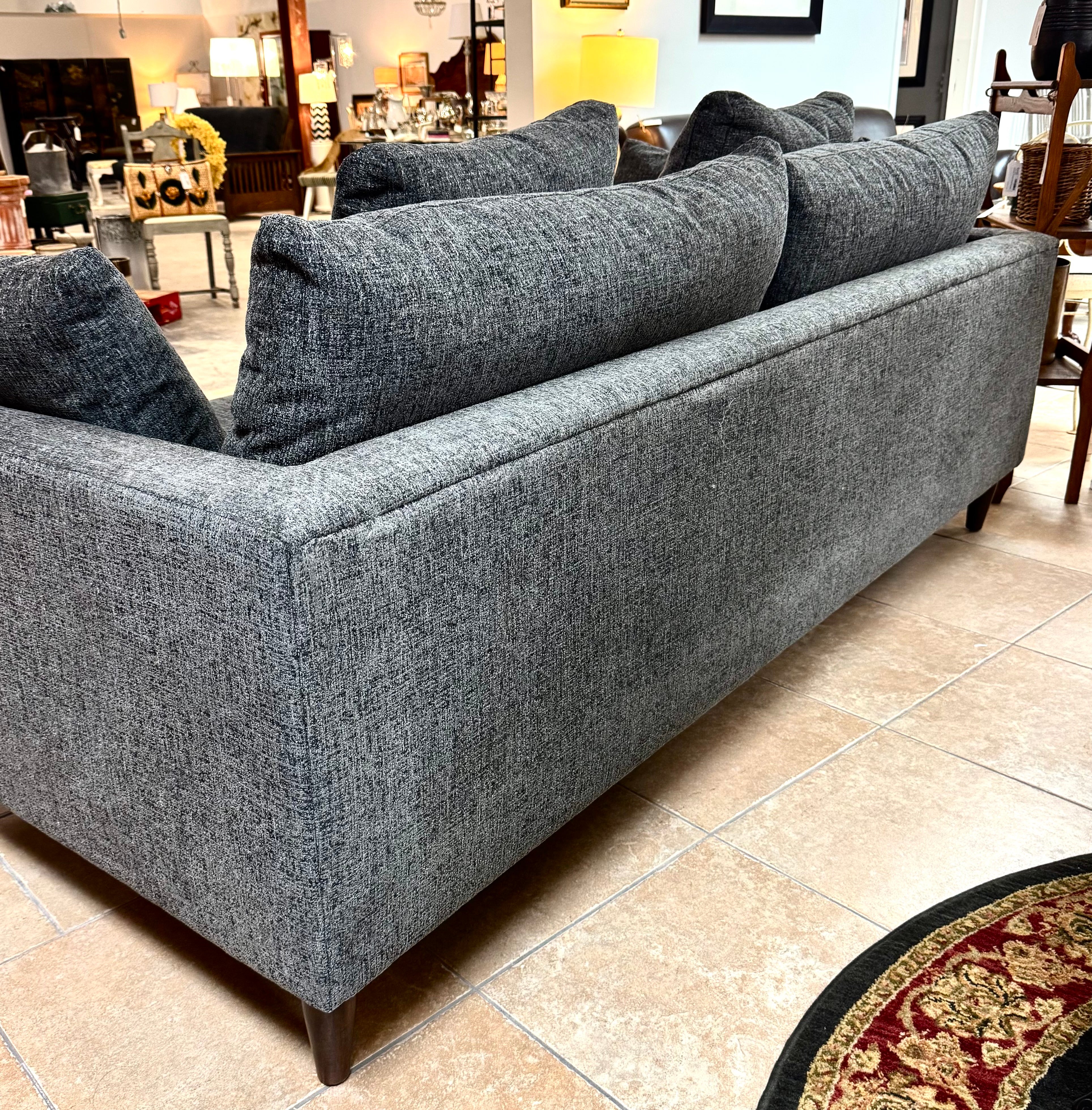 URBAN BARN Steel Basketweave 89" Sofa