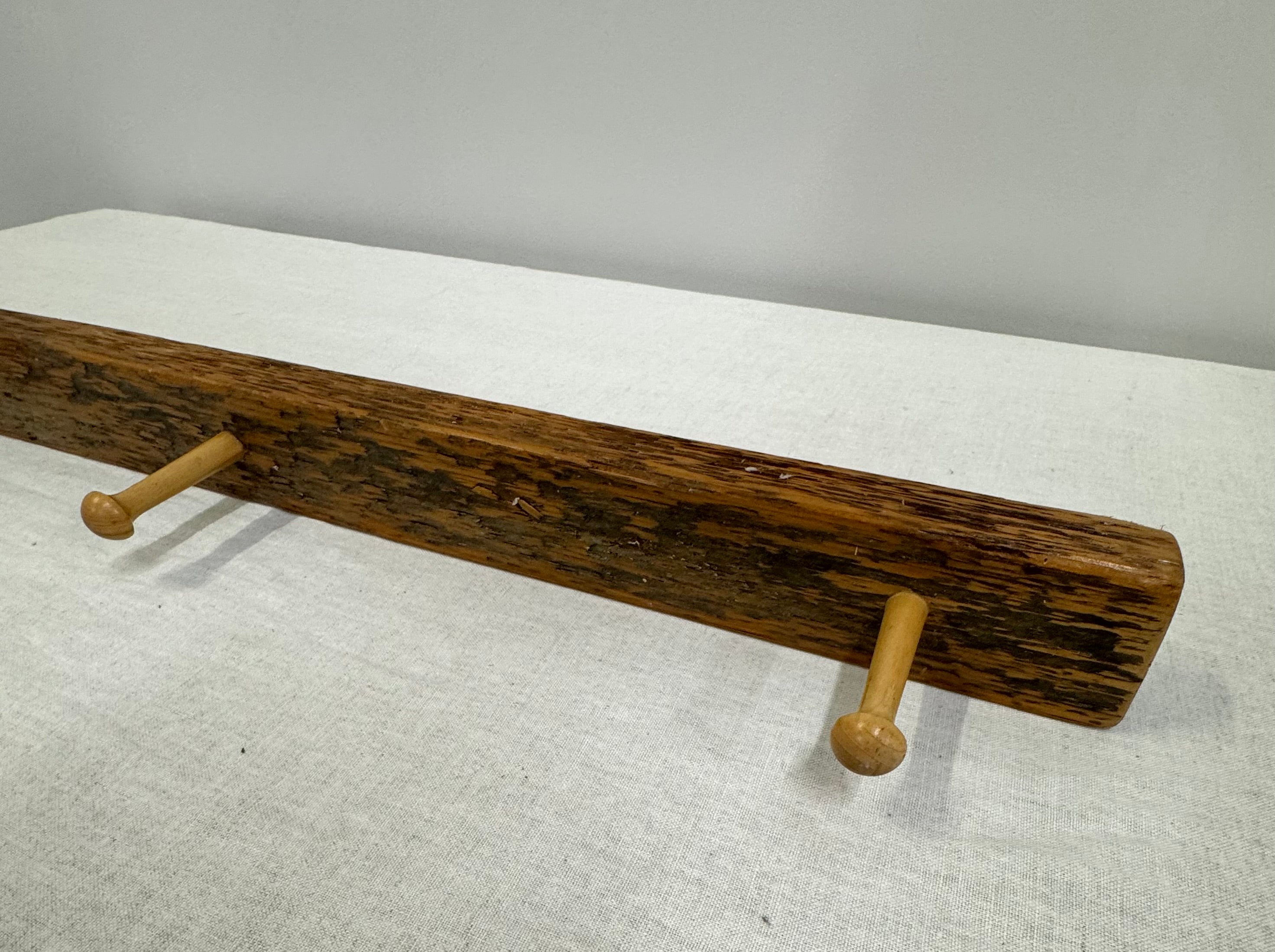 Wooden 31" 3-hook Rack