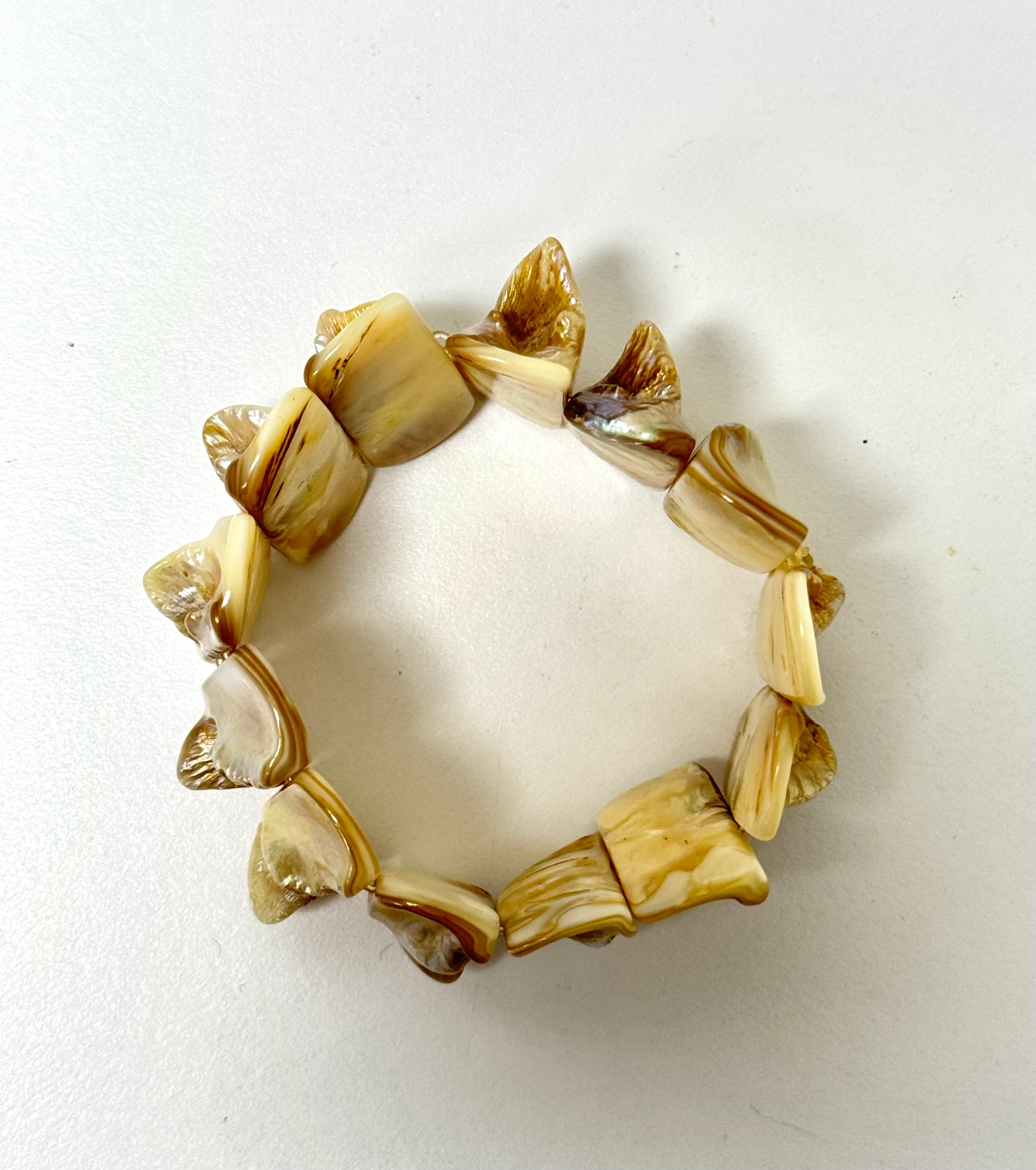 Natural Abalone Stretch Bracelet