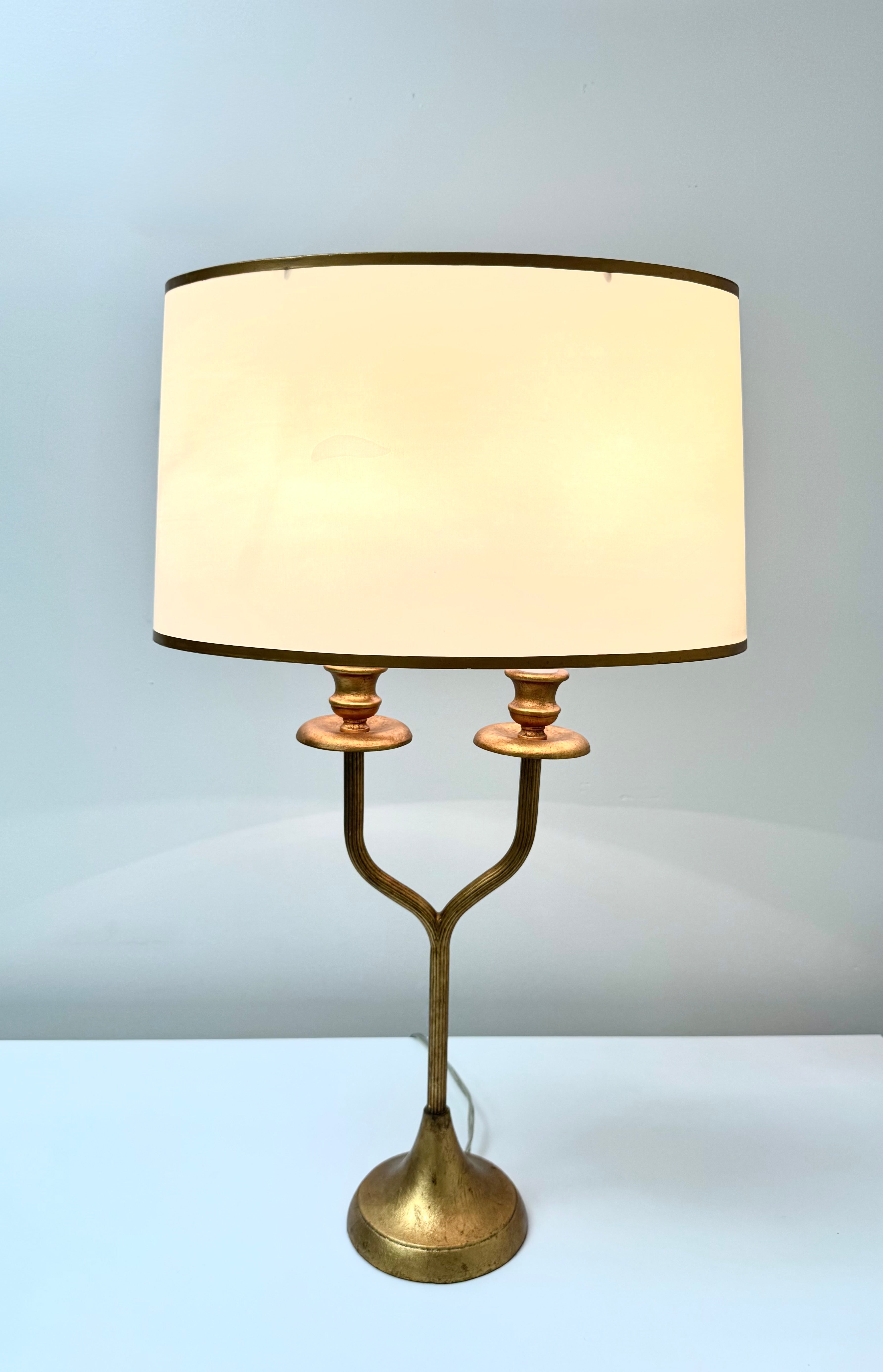 Gold Leaf Double-arm Lamp
