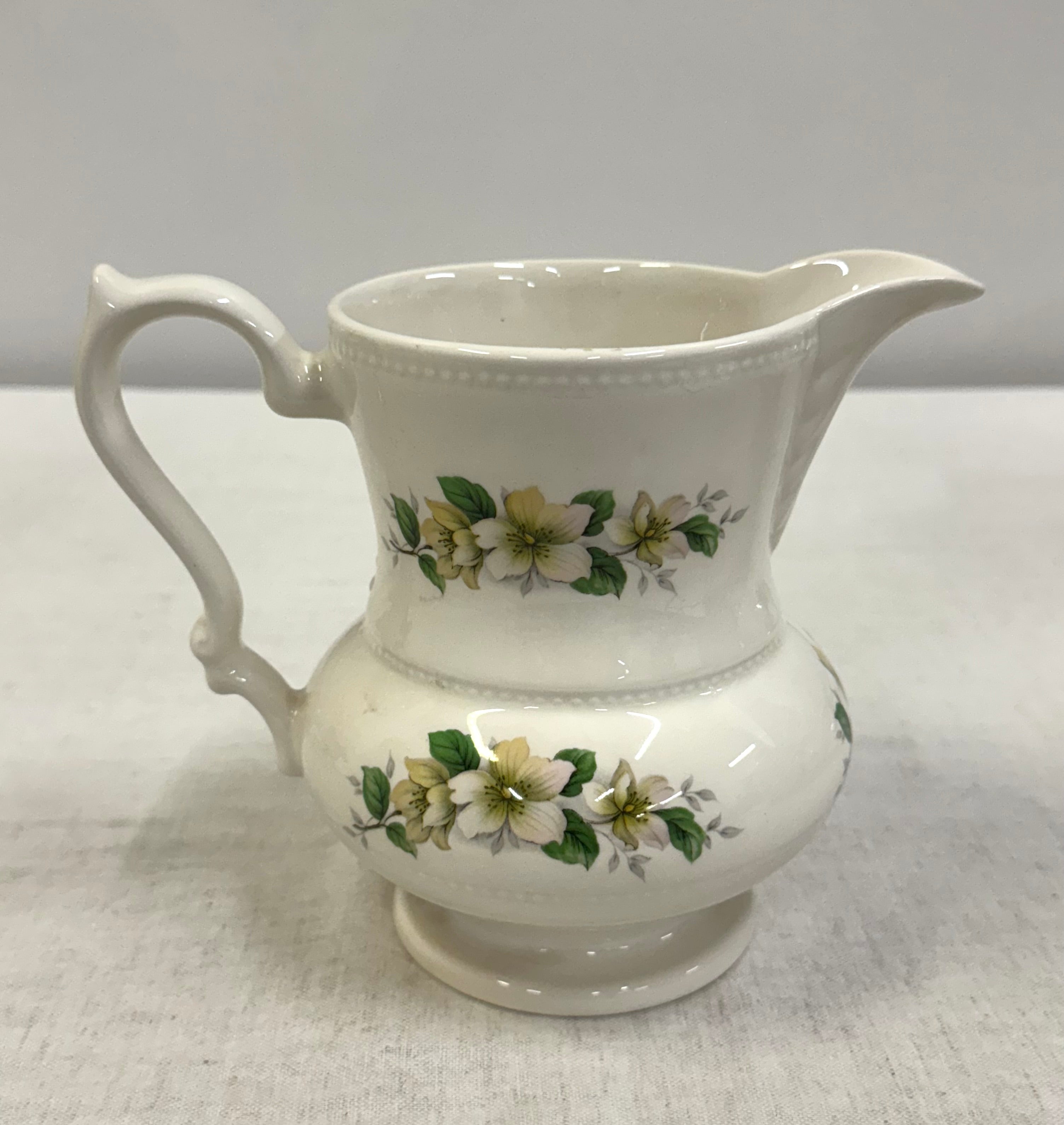 Vintage Dogwood 6" Porcelain Pitcher