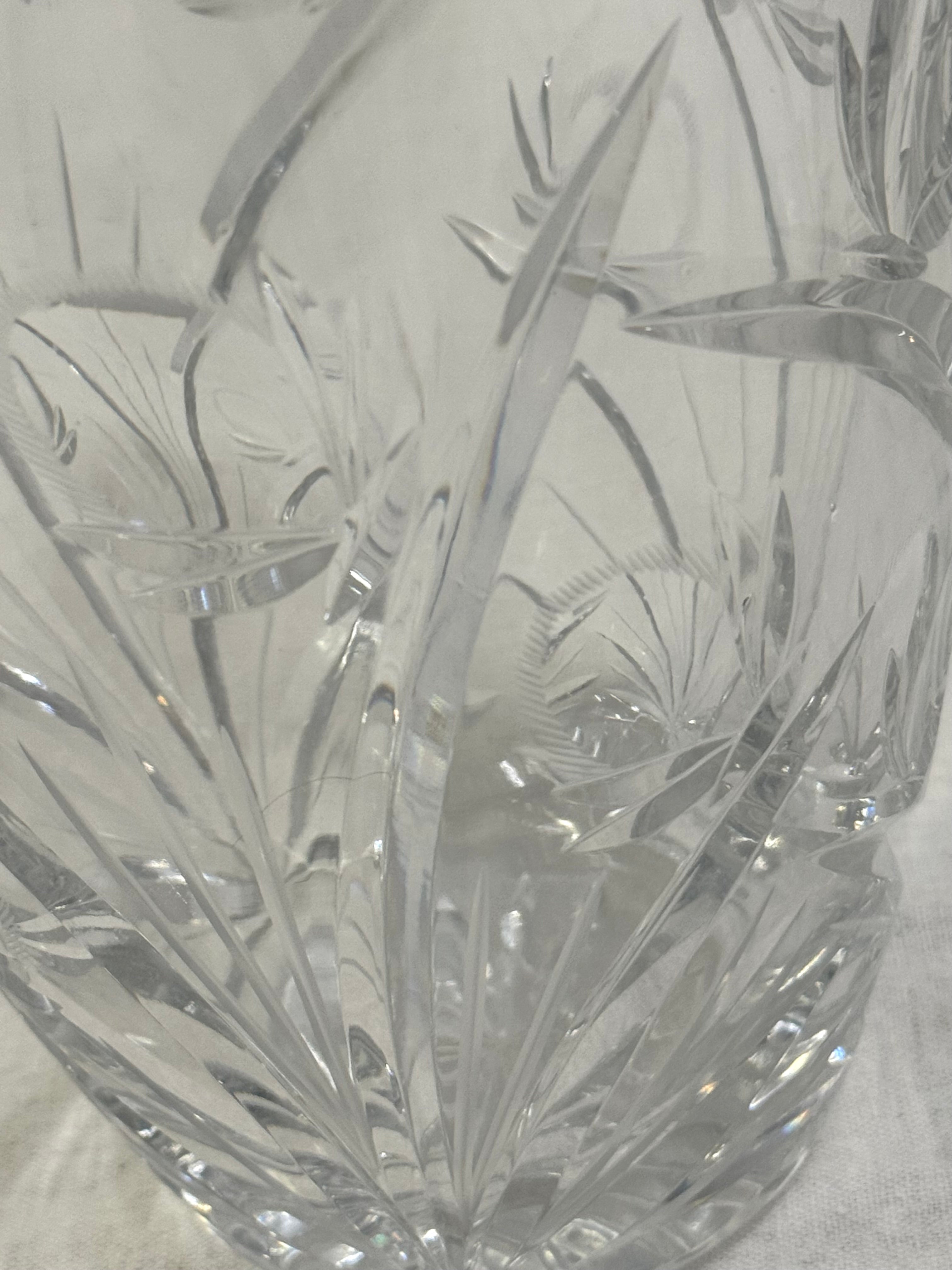 Cut Crystal 8" Vase